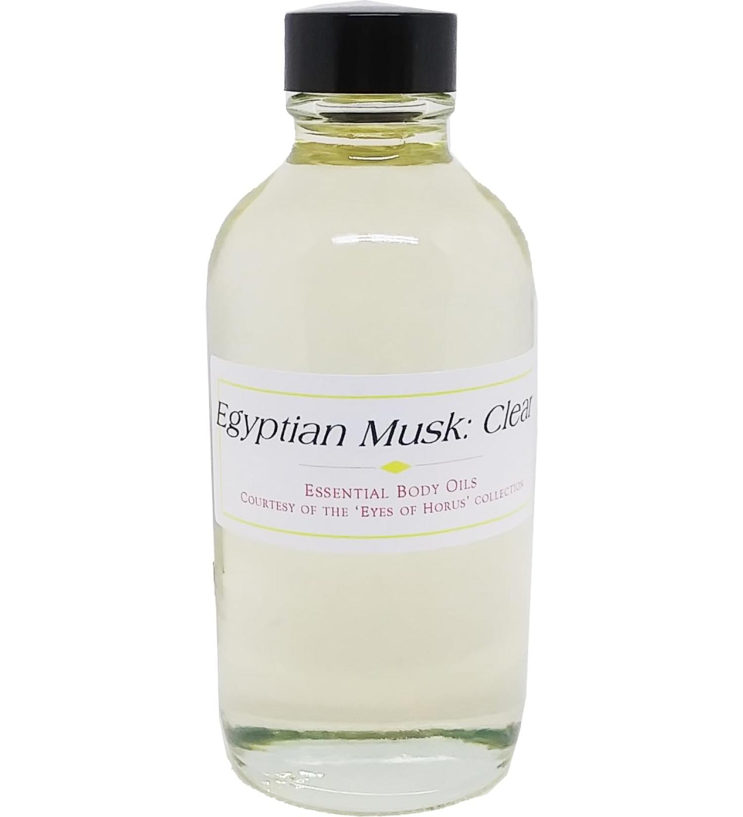 Egyptian Musk: Clear Scented Body Oil Fragrance Regular Cap - Clear - 4 oz. - ID#22312 4 Fl Oz (Pack of 1)