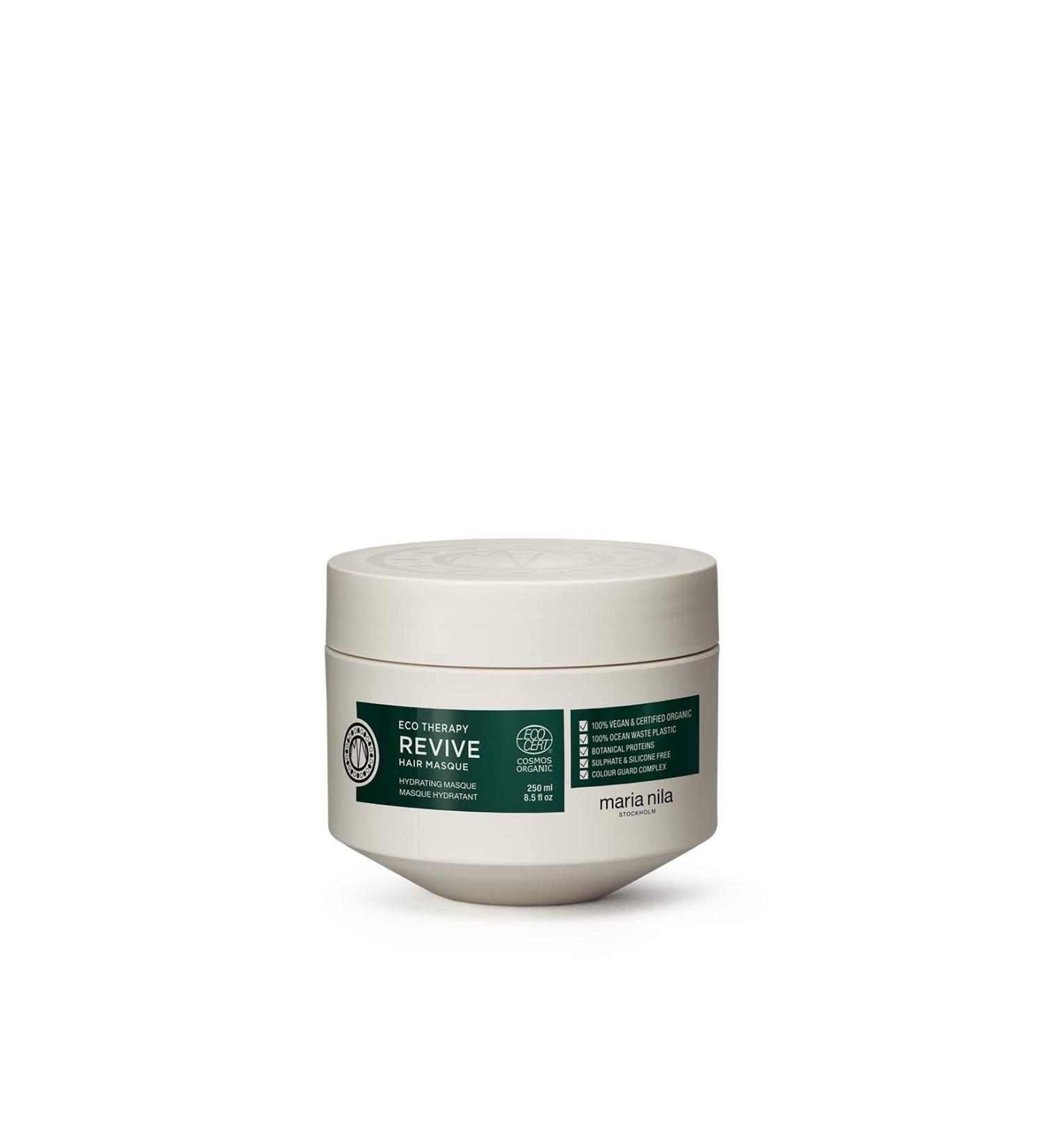 Maria Nila Eco Therapy Revive Masque - Deep Cleansing Micellar Molecules, Vegan Formula, Sulfate/Paraben Free - Buy Online on GoSupps.com