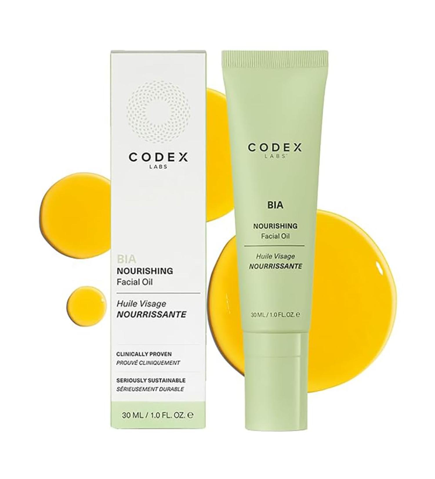 Codex Labs Bia Nourishing Face Oil - Hydrating & Moisturizing Oil for All Skin Types - Omega-3 Rosehip & Vitamin E - Vegan Cruelty-Free Skincare (30ml - Buy Online on GoSupps.com