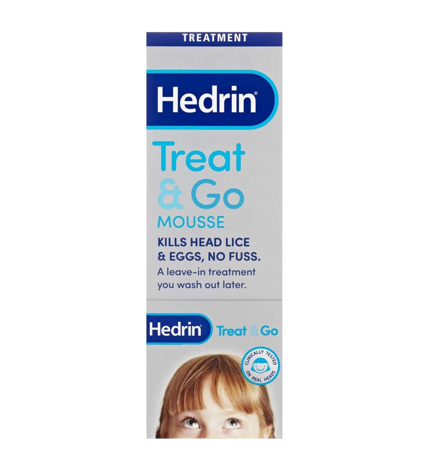 Hedrin Treat & Go Mousse 100ml - Effective Head Lice Treatment - Buy Online on GoSupps.com