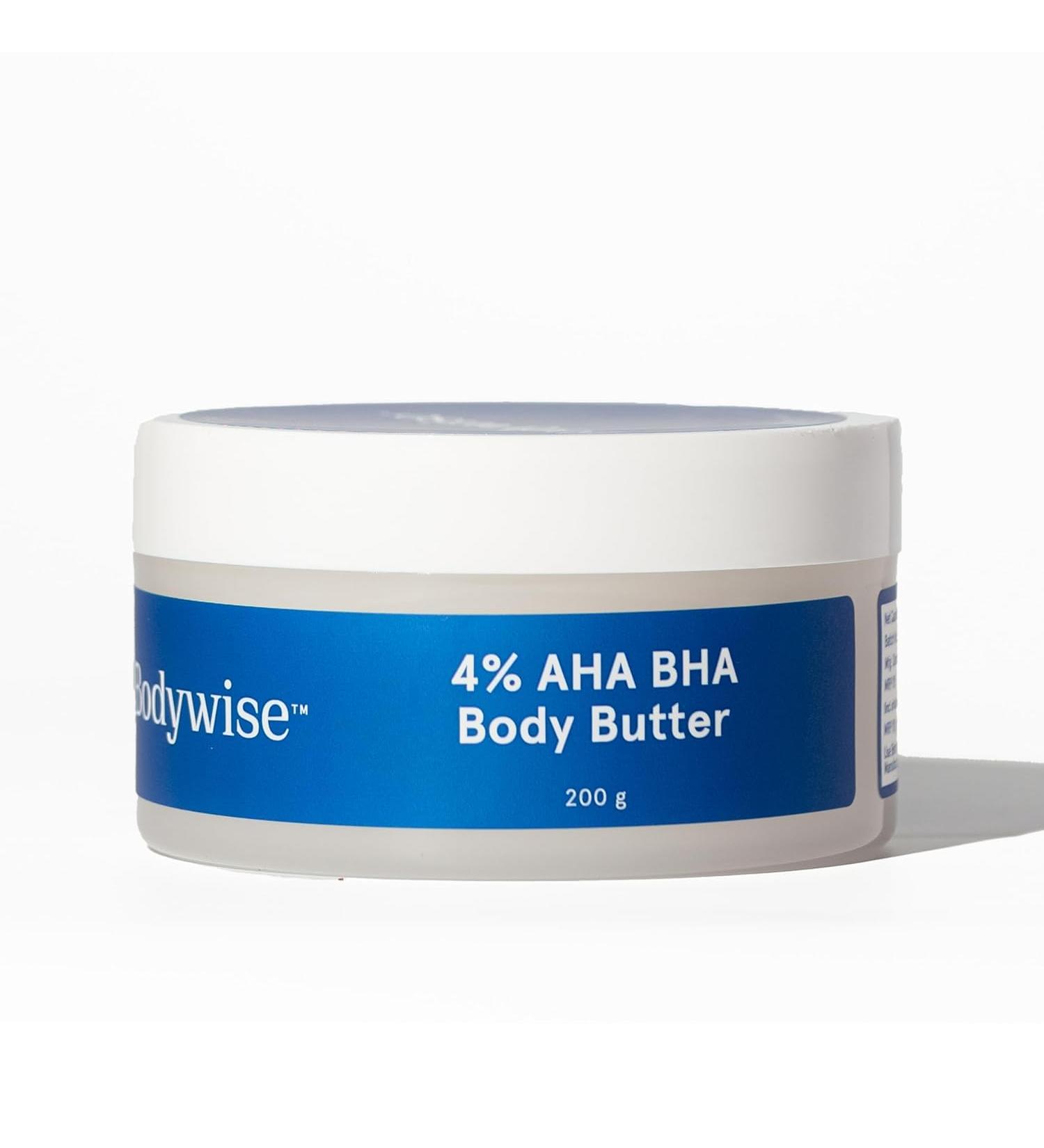 Be Body..wise 4% AHA BHA Shea Body Butter 200g - Intense 48-Hour Moisturization for Smooth Radiant Skin - International Shipping Available - Buy Online on GoSupps.com