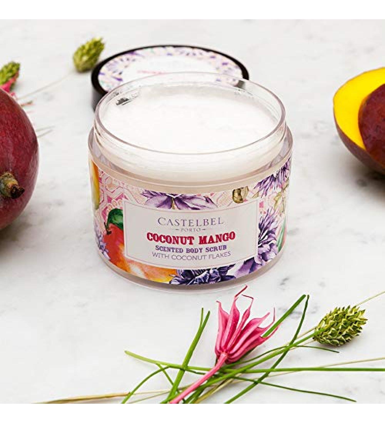 Castelbel Porto Smoothie Coconut Mango Body Scrub 300g NEW