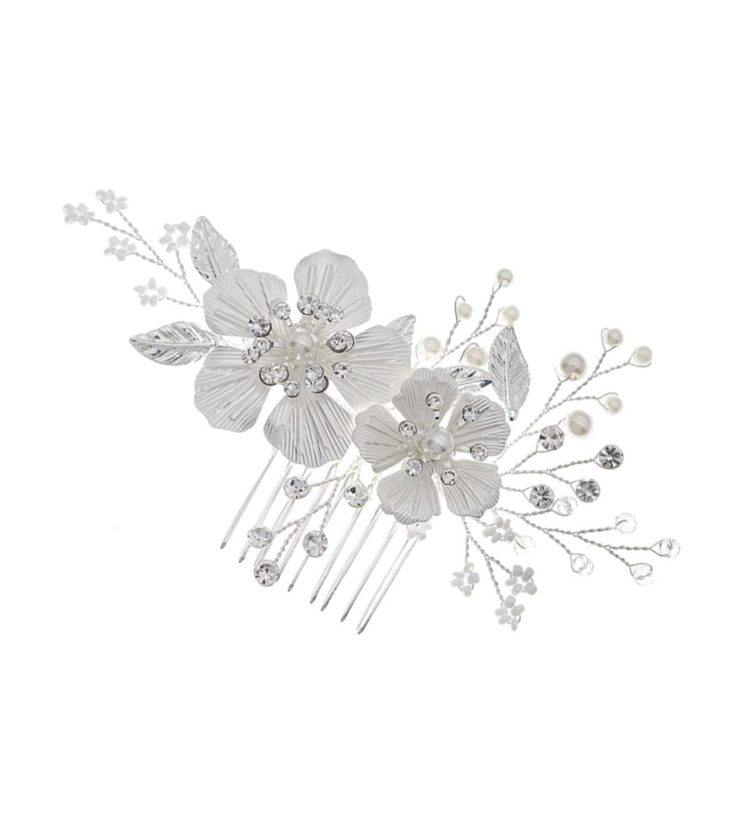 MAGICLULU 1pc Comb Handmade Headwear Crystal Hair Decor Beautiful Hair Accessory Bridal Hair Clip Vintage Hair Accessories Bridal Hairband Flower Hair Decor Crystal Hairpin Hair Supply - Buy Online on GoSupps.com