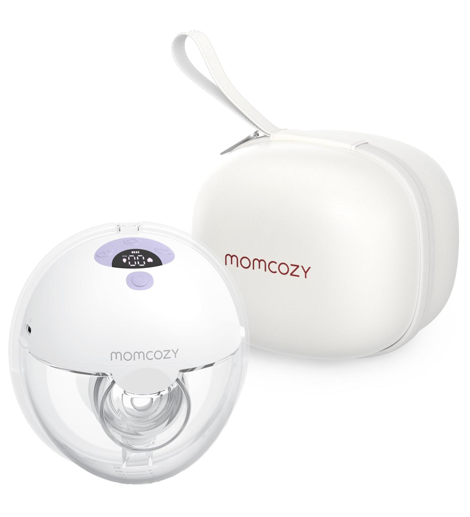 Momcozy M5 Hands Free Breast Pump Wearable Breast Pump of Baby Mouth Double-Sealed Flange with 3 Modes & 9 Levels Electric Breast Pump Portable - 24mm (1 Purple) 1 Purple - Buy Online on GoSupps.com