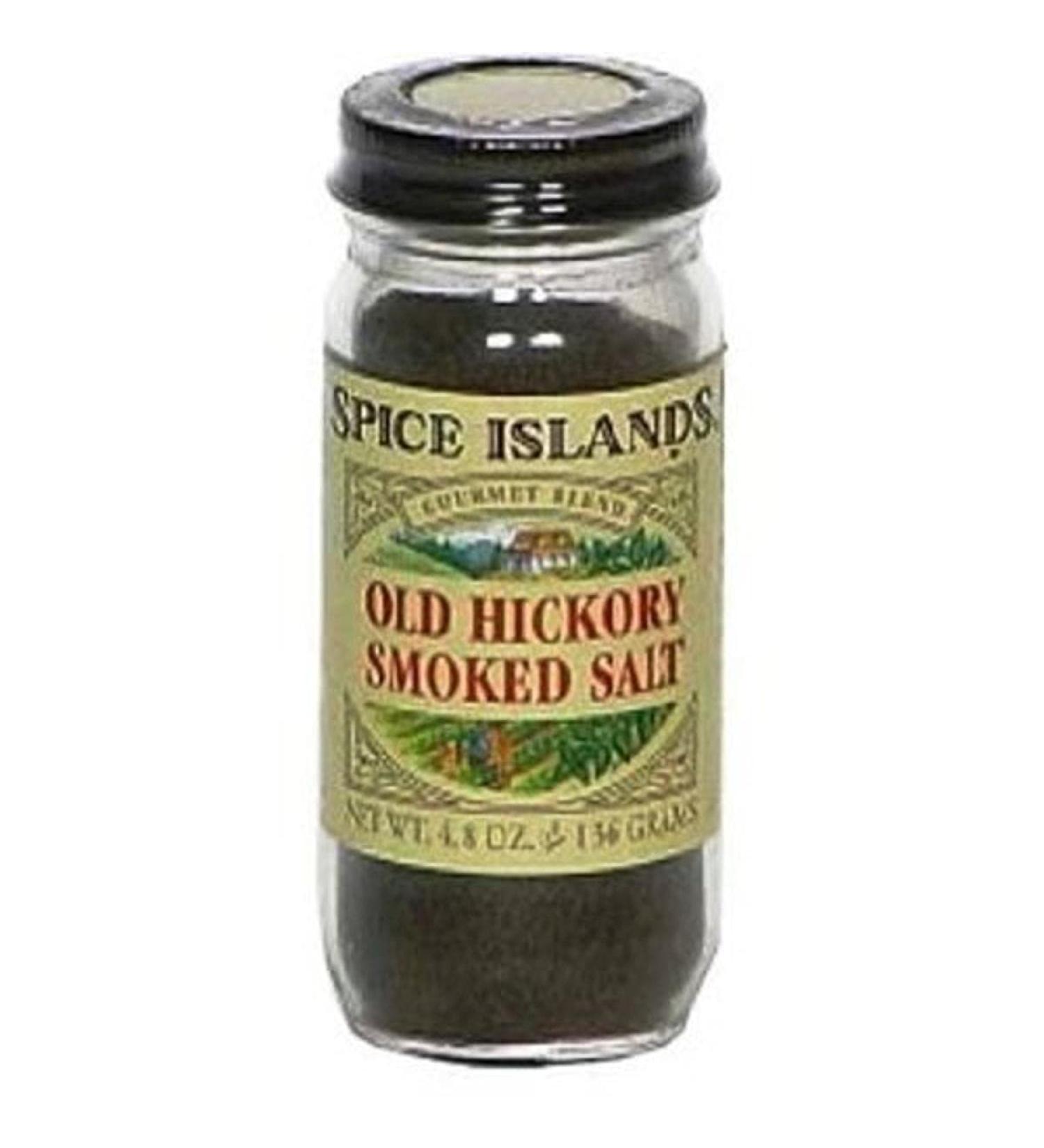 Spice Island Old Hickory Smoked Salt, 4.8-Ounce Jars (Pack of 3)