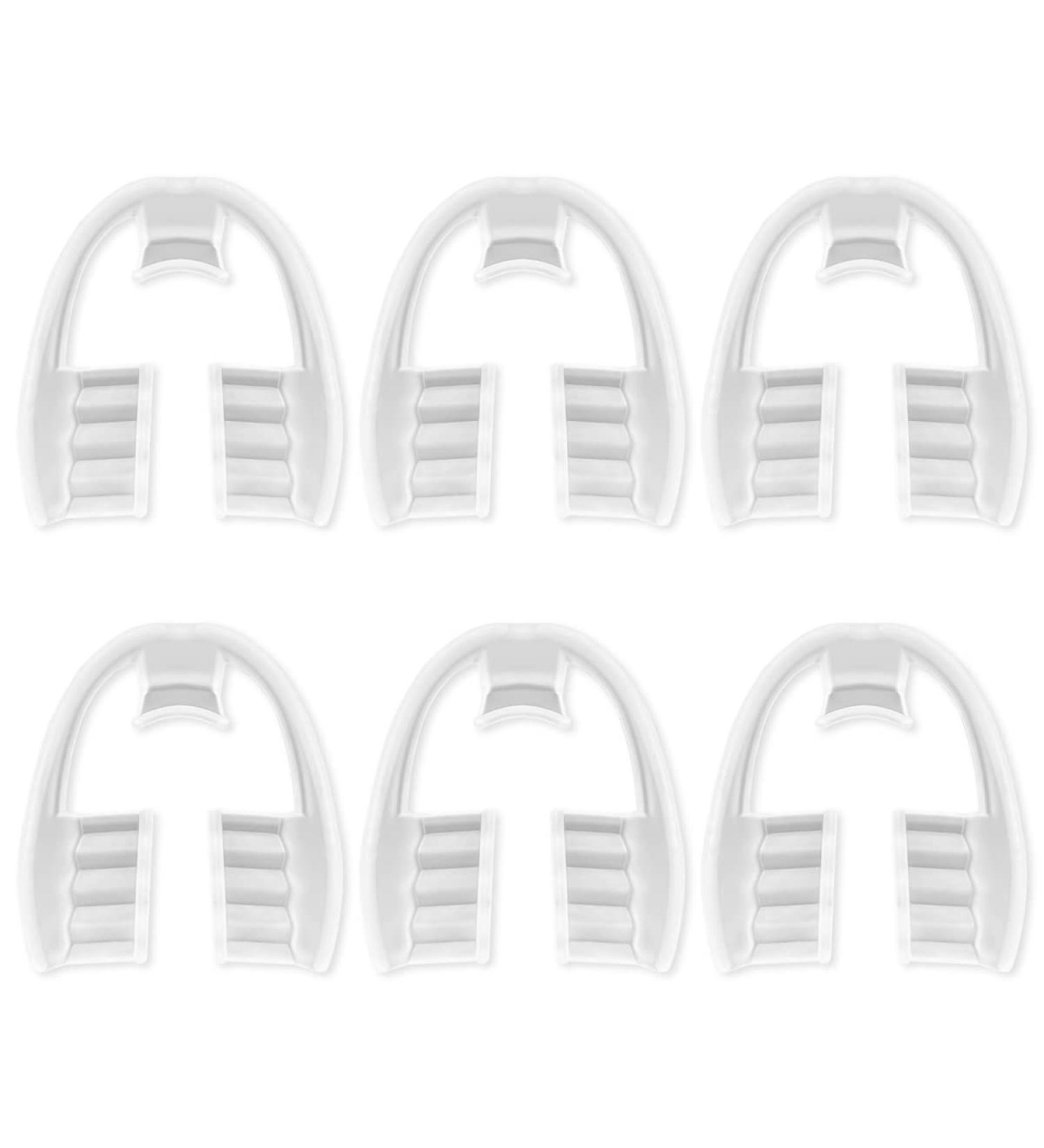 BEZANU Mouth Guard 6 PCS Comfort Anti Grinding Dental Night Guards for Bruxism and Teeth Clenching - Buy Online on GoSupps.com