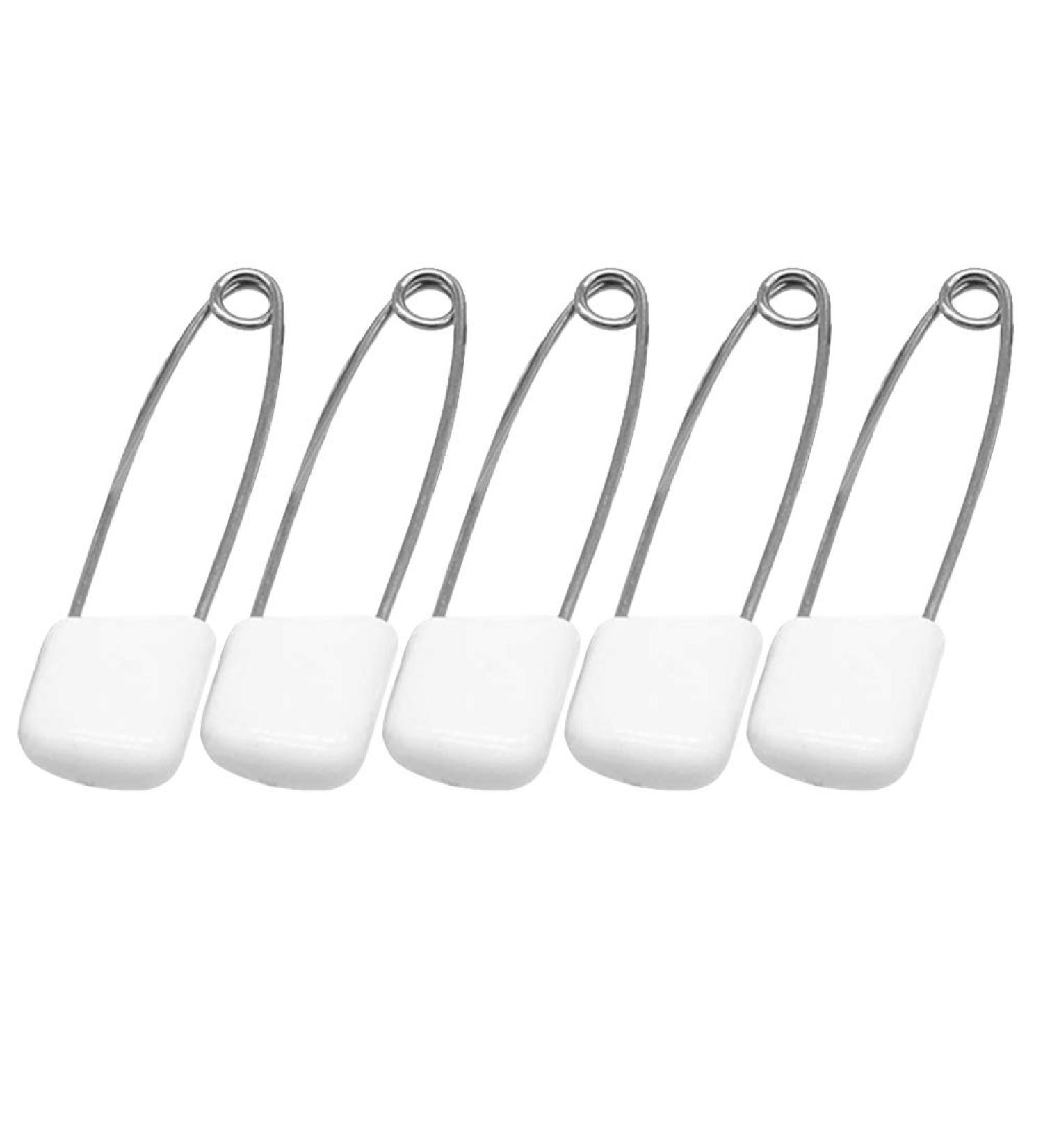 Supvox 50 Pcs Plastic Head Baby Diaper Safety Pins Baby Safety Pins Diaper Pins Safety Locking Baby Cloth Diaper Nappy Pins - Buy Online on GoSupps.com