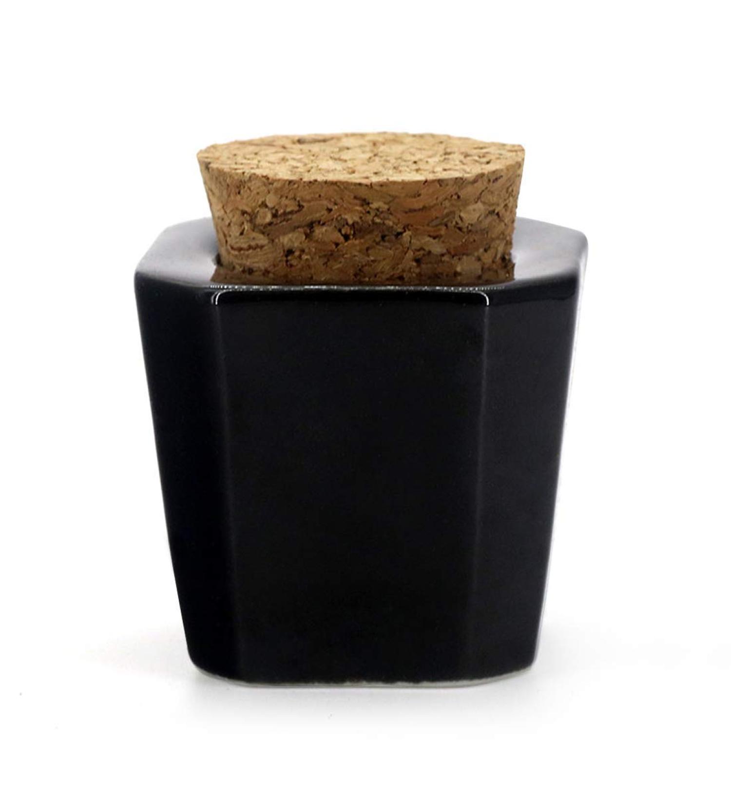 Uposao 1 Piece Porcelain Dappen Dish for Nail Art with Lid Manicure Ceramic Cork Cups Nail Art Acrylic Liquid Powder Dappen Dish Liquid Powder Container Beauty Accessories Styling Tool - Buy Online on GoSupps.com