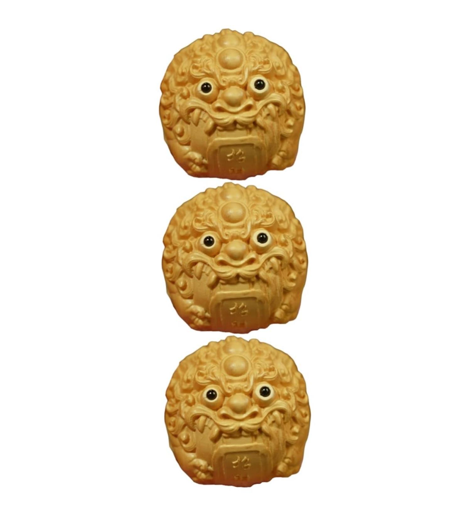 Healeeved 3st-Orcher Kylin Statue - Wooden Chinese Feng Shui Decoration Pi Yao Tea Pet & Baoding Bays Bagua - Perfect Gift from Peach & Boxwood - Buy Online on GoSupps.com