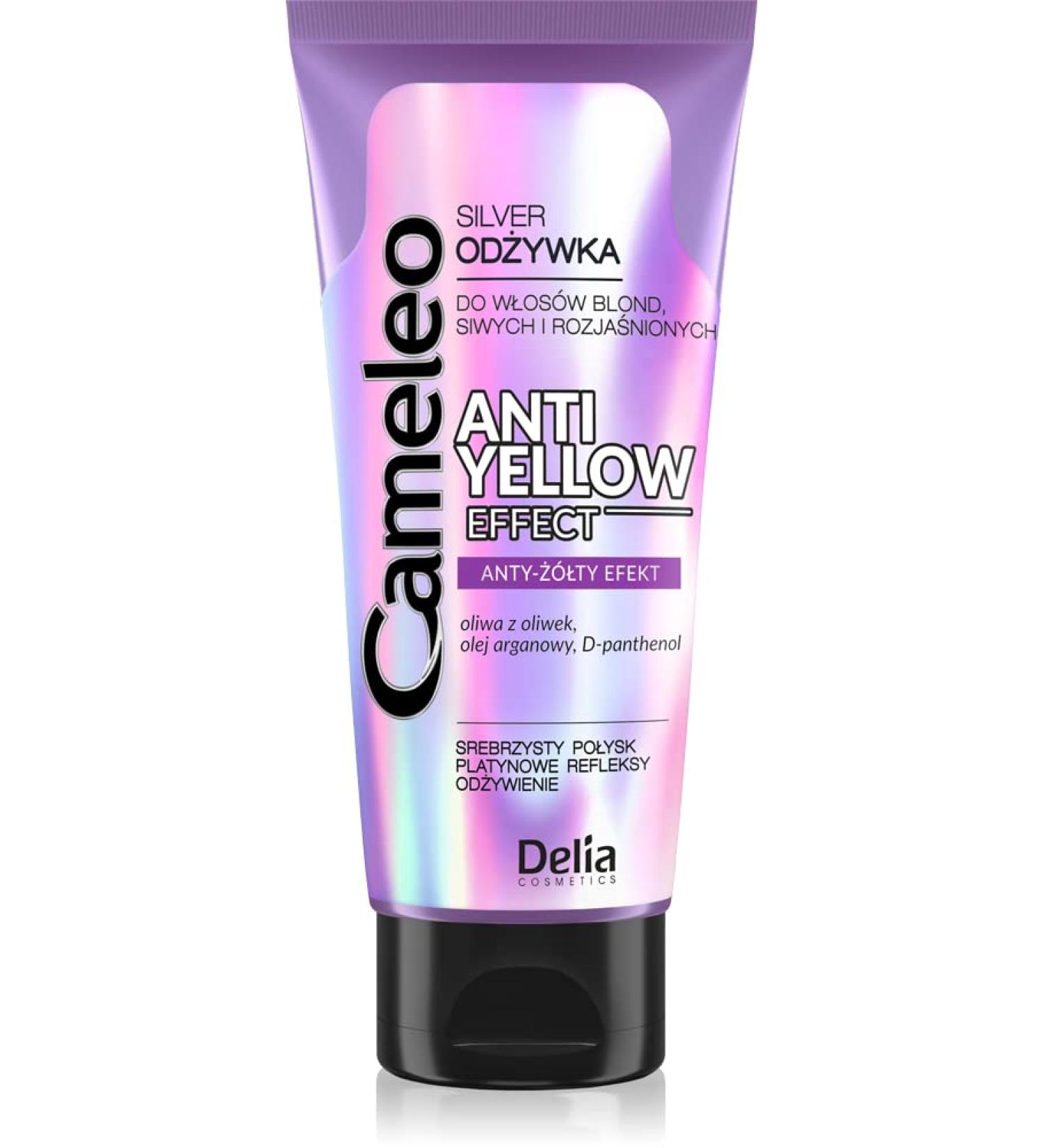 Cameleo Silver Flushing Shampoo - No Yellow Tones for Blonde Gray & White Hair - UV Protection - 200ml - Paraben-Free Intensive Care - Buy Online on GoSupps.com
