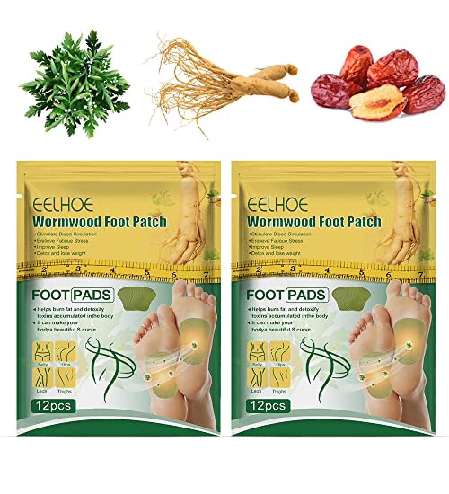 JIAWEIIY Natural Health Wormwood Body Pads Bodiluvs Wormwood Burning Foot Patch Wormwood Foot Patch Wormwood Body De_toxing Pads Natural Herb Wormwood Foot Pads (24PCS) - Buy Online on GoSupps.com