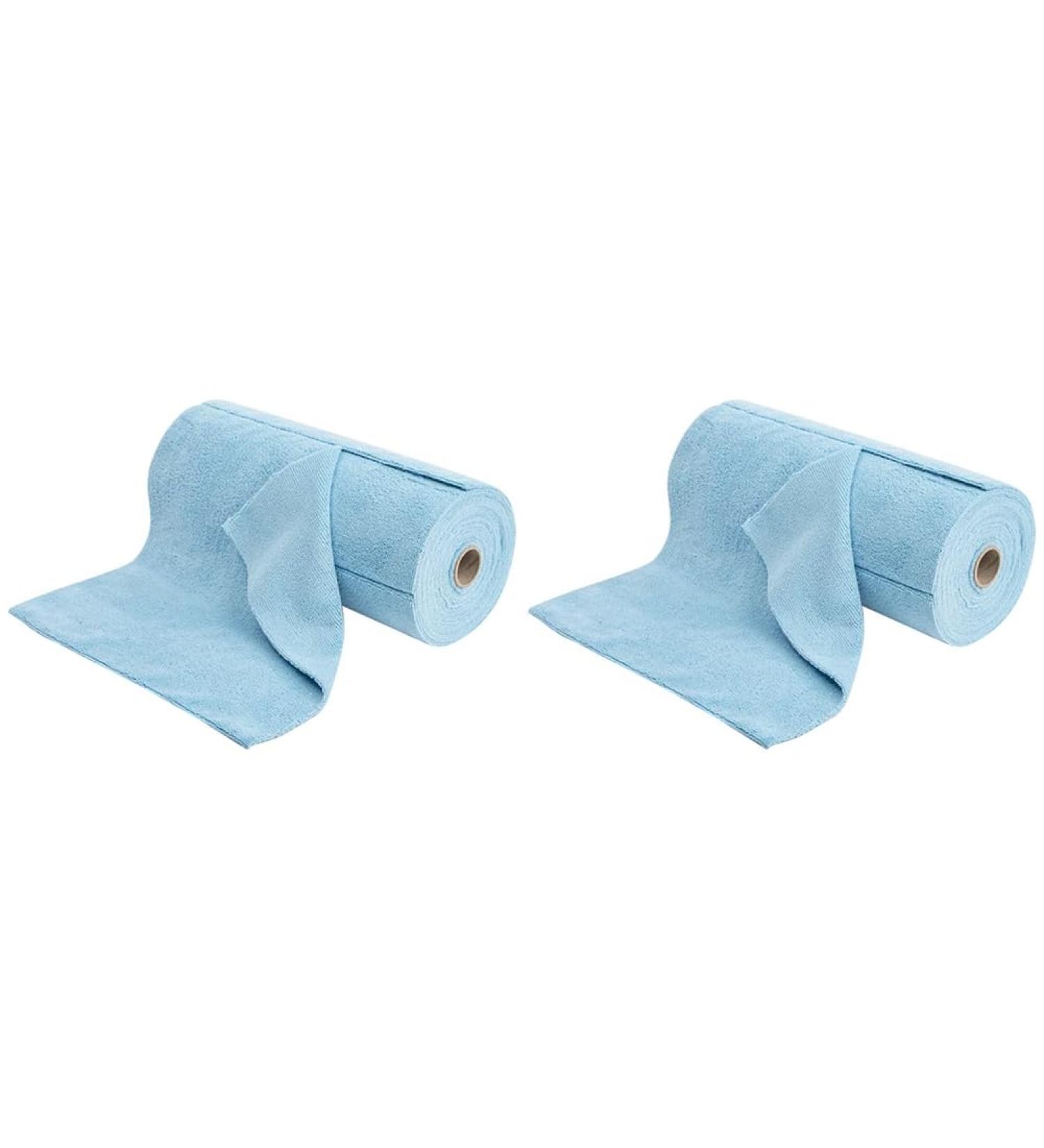 Crcyphne Reusable Cleaning Wipe Household Dish Rags Wash Paper Towel Replacement Blue - Buy Online on GoSupps.com
