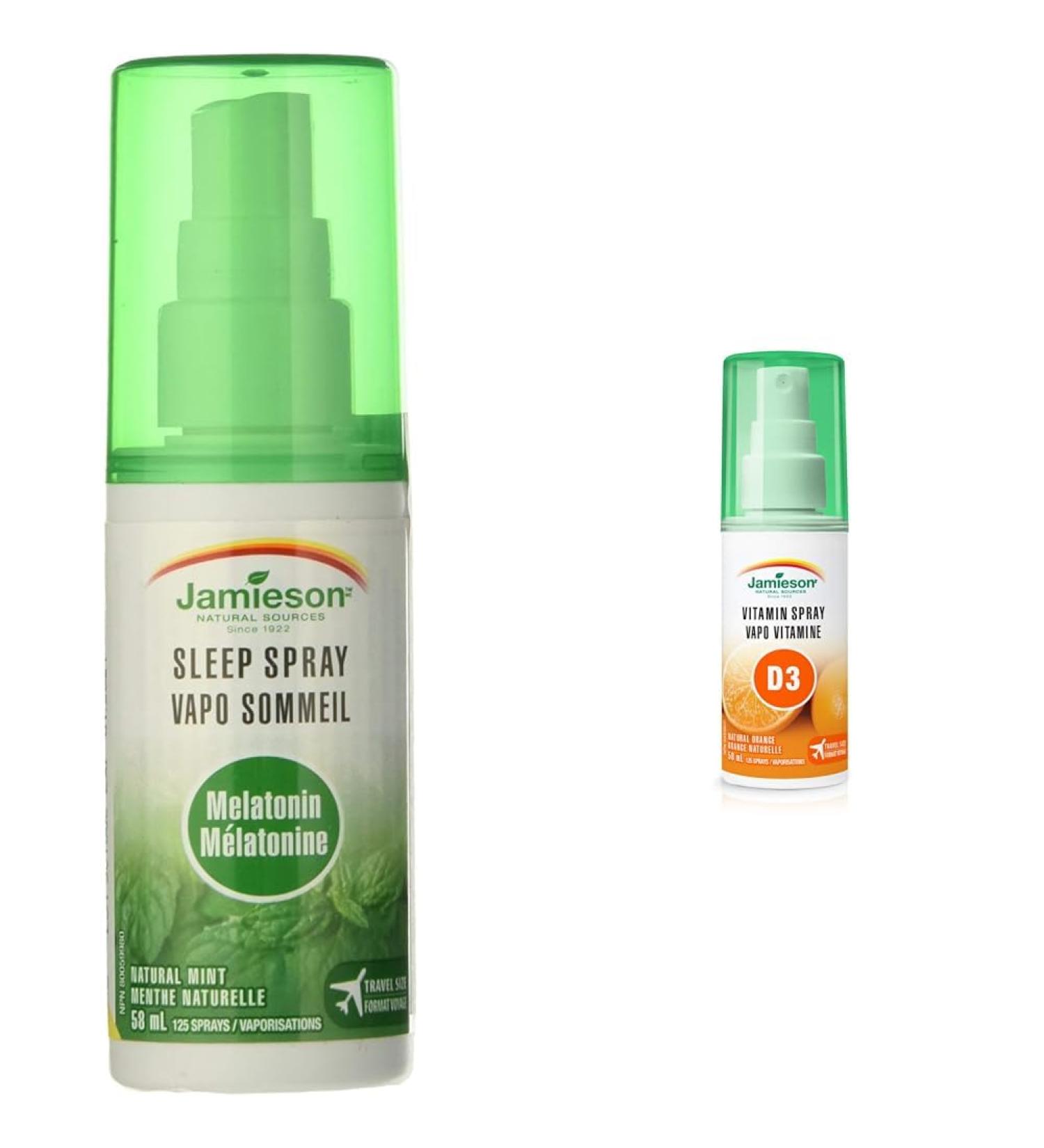 Natural Mint and Orange Flavour Sleep & Immunity Sprays by MelaCure 1 mg + Vitamin D3 1 000 IU Spray - Buy Online on GoSupps.com
