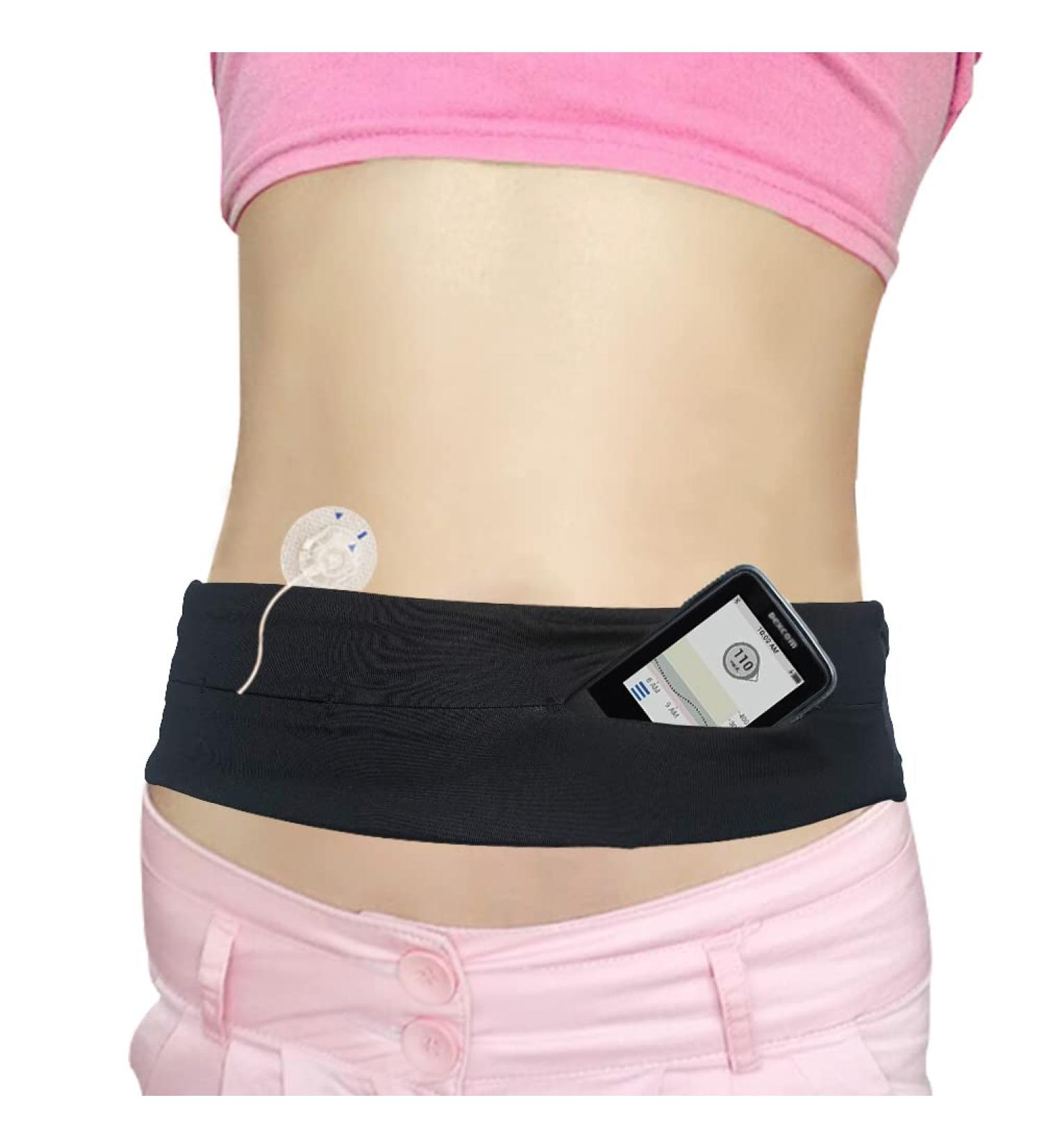Kids Insulin Pump Holder Belt - Adjustable and Comfortable T1D Diabetic Pouch for Epipen - No Bounce Fanny Pack for Medical Accessories - Fits 20-30 Waist - Black - Buy Online on GoSupps.com