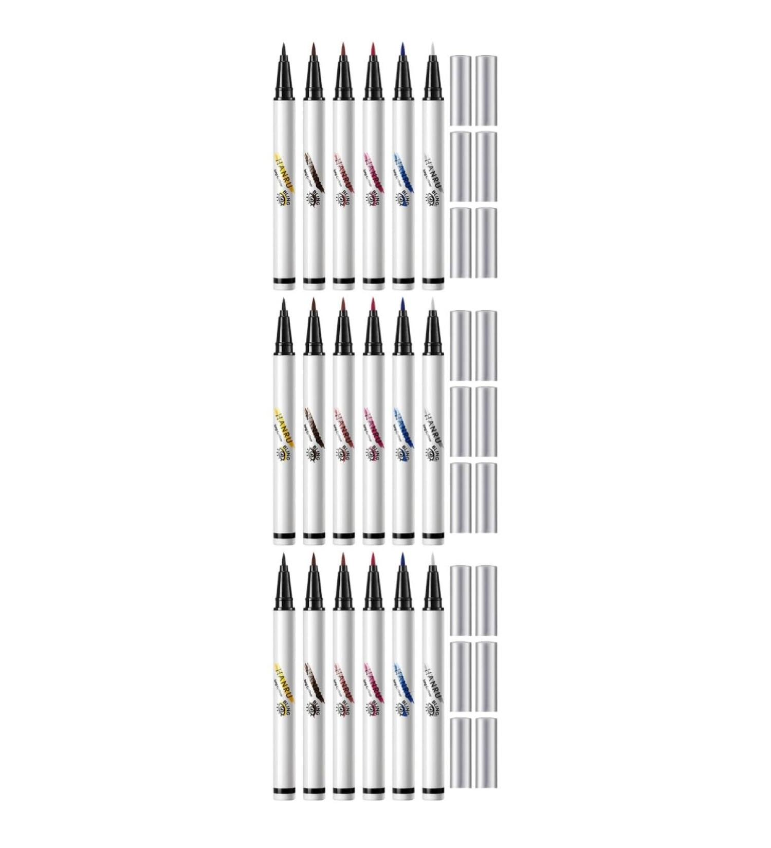 NOLITOY 18 Pcs Colored Eyeliner Pink Eyeliner Eye Liner Pencils White Eye Liner Very Fine Abs Miss Set - Buy Online on GoSupps.com