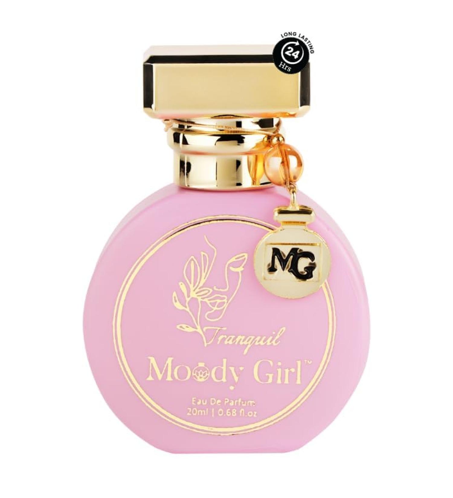 Moody Girl Tranquil Luxury Perfume for Women 20ml | Fragrance of Passionfruit Tangerine Peony & Berries | Musky & Fruity 24hr Long Lasting | Ideal for Gifting to Women & Girls - Buy Online on GoSupps.com