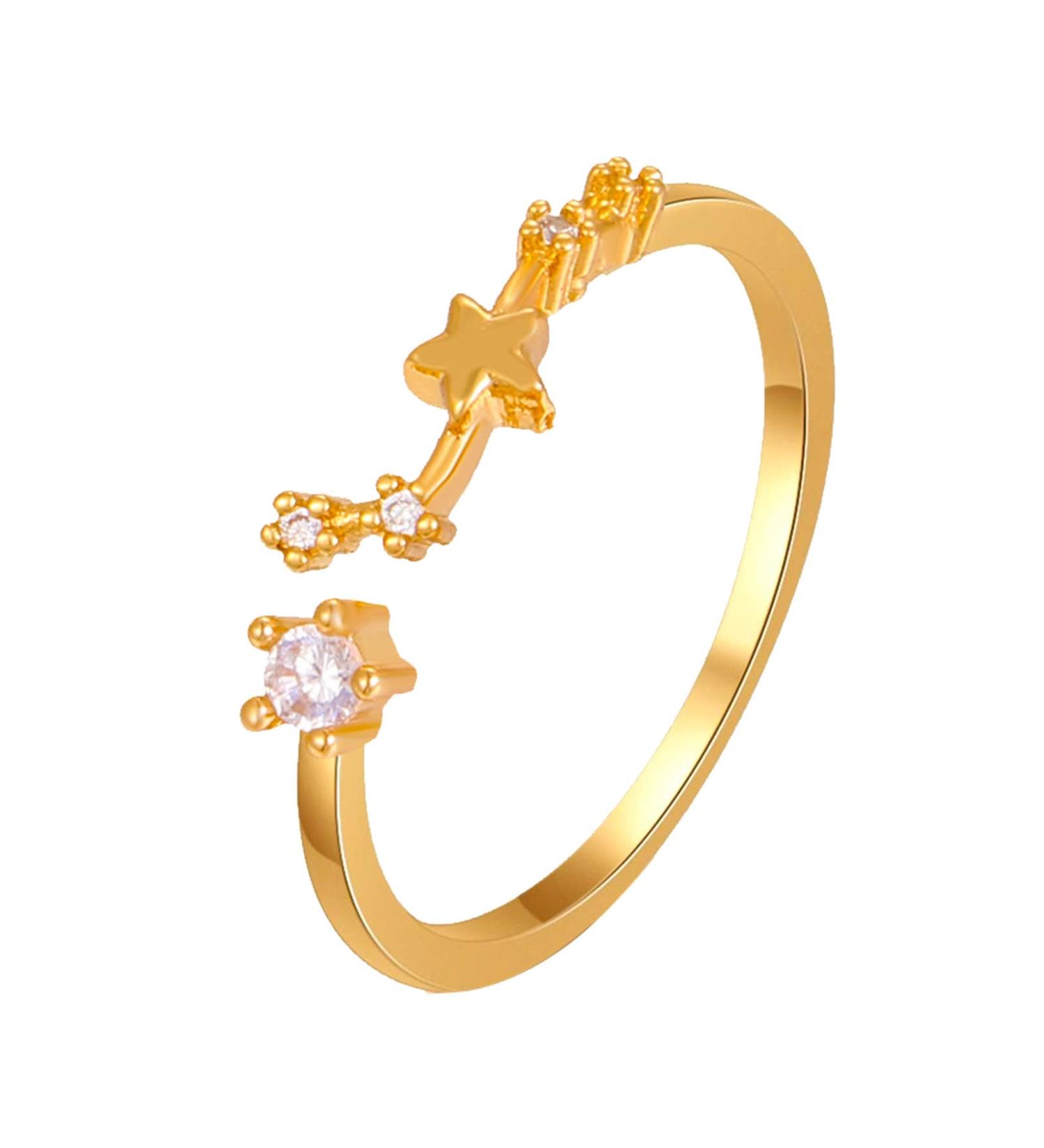 Constellation Ring Adjustable - Subeline 12 Zodiac Horoscope Collection | Perfect Birthday Gift for Women & Teens - Buy Online on GoSupps.com