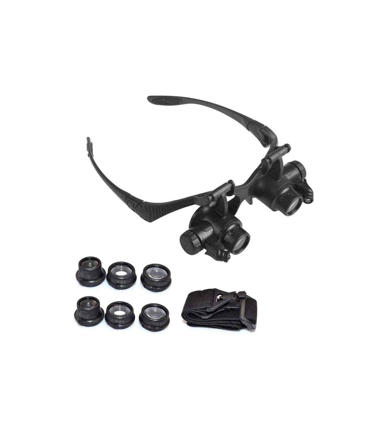 Headband Magnifier Head MountLighted Magnifying Glasses New Headband Head-Worn Glasses Magnifier 10X 15X 20X 25X LED Jeweler Watch Repair Magnifying Eye Glass Loupe Binocular Magnifier for Jewelry - Buy Online on GoSupps.com
