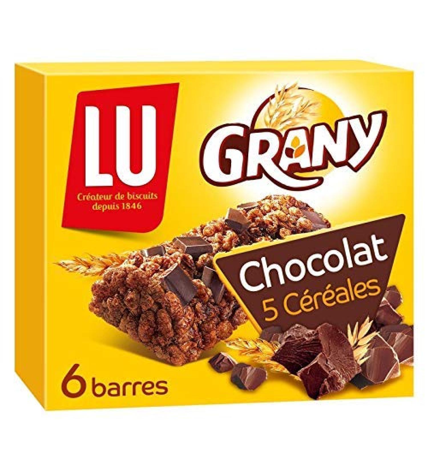GRANY - Grany Cereal Bars and Chocolate Chunks 125G - Pack of 4 - free delivery