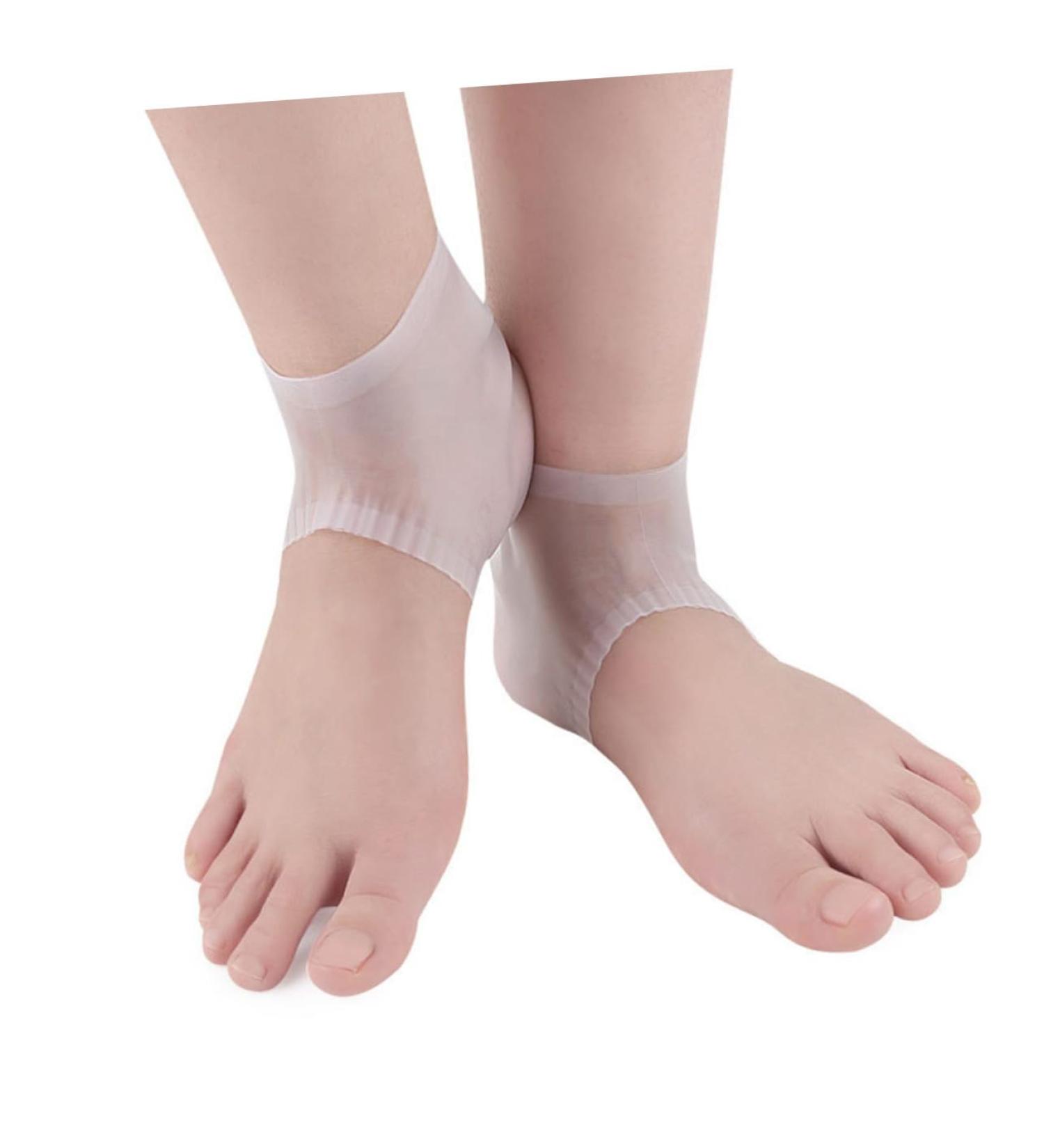 Beaupretty 1 Pair Silicone Gel Breathable Socks Moisturizing Socks Heel Cups Gelt Breathable Silicone Heel Cups Antichapping Socks Feet Heel Socks Foot Care Protector Universal Foot Protector - Buy Online on GoSupps.com