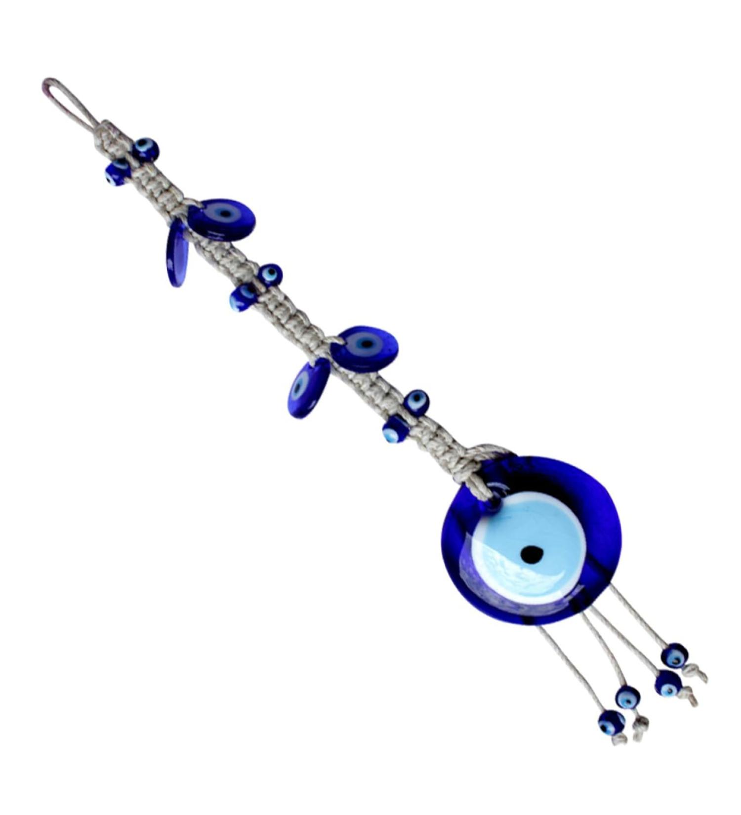 HAPINARY Home Accessories Decor 1pc Blue Eyes Wall Decoration Charm Necklace Car Decoration Blue Gems Evil Eye Wall Decoration - Buy Online on GoSupps.com