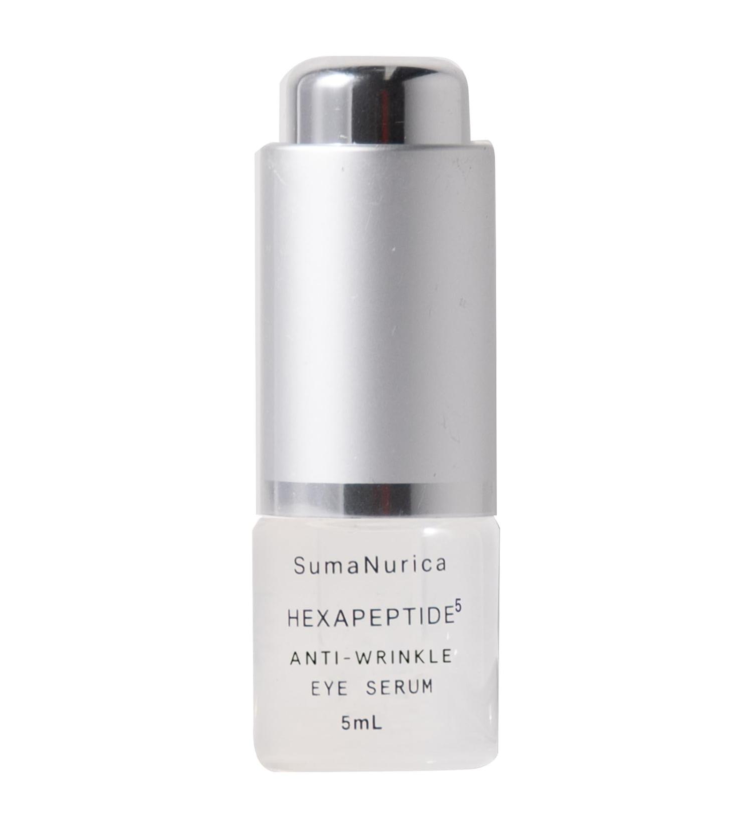 Hexapeptide 5 Anti-Wrinkle Eye Serum - Vegan Anti-Aging Formula to Smooth Fine Lines & Boost Collagen - Mini 0.1 oz - Buy Online on GoSupps.com