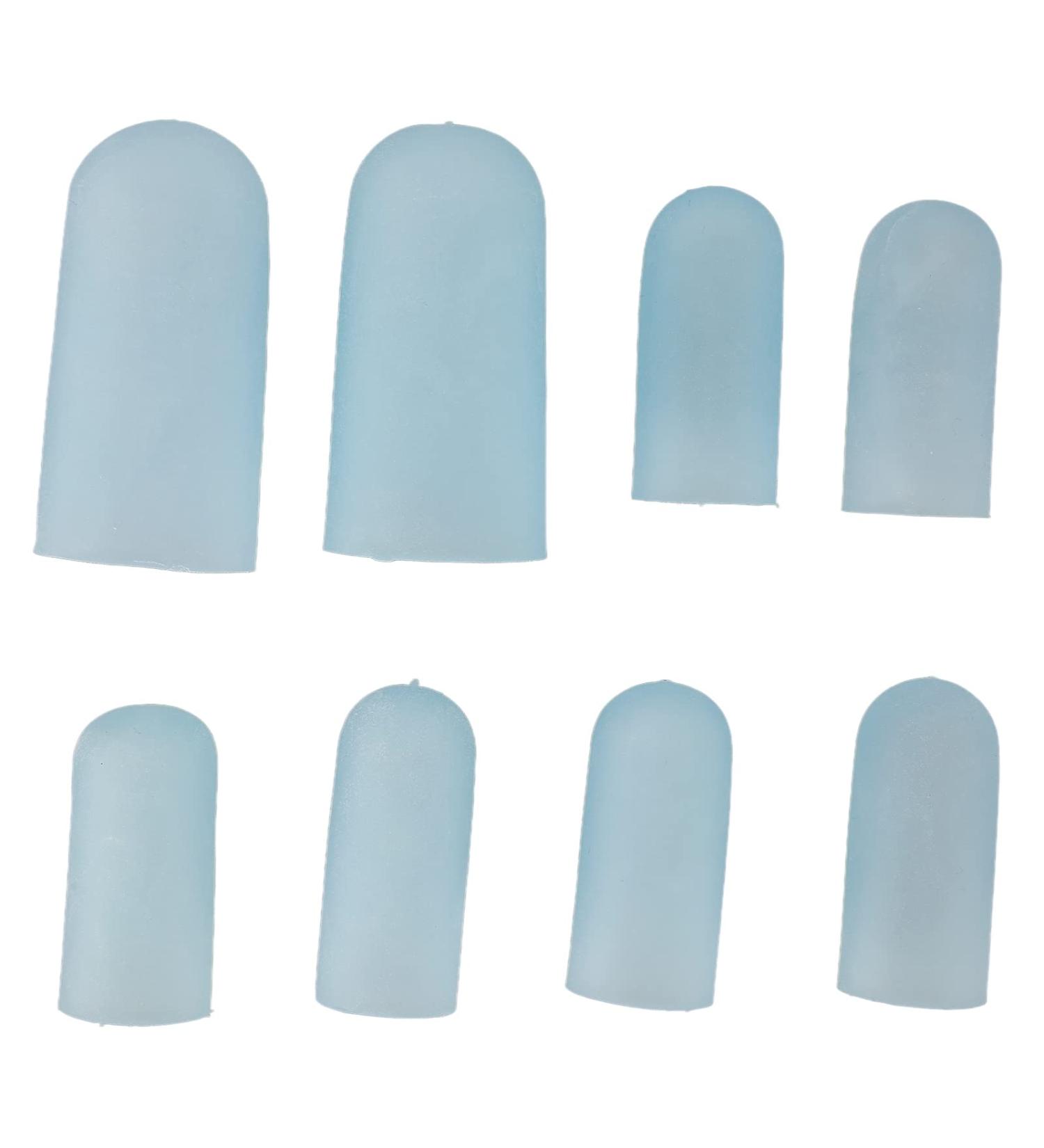 Toe Plugs & Hammer Toe Protectors - 4 Pairs of Silicone Cuffs for Pain Relief from Blisters & Calluses | Best International Shipping - Buy Online on GoSupps.com
