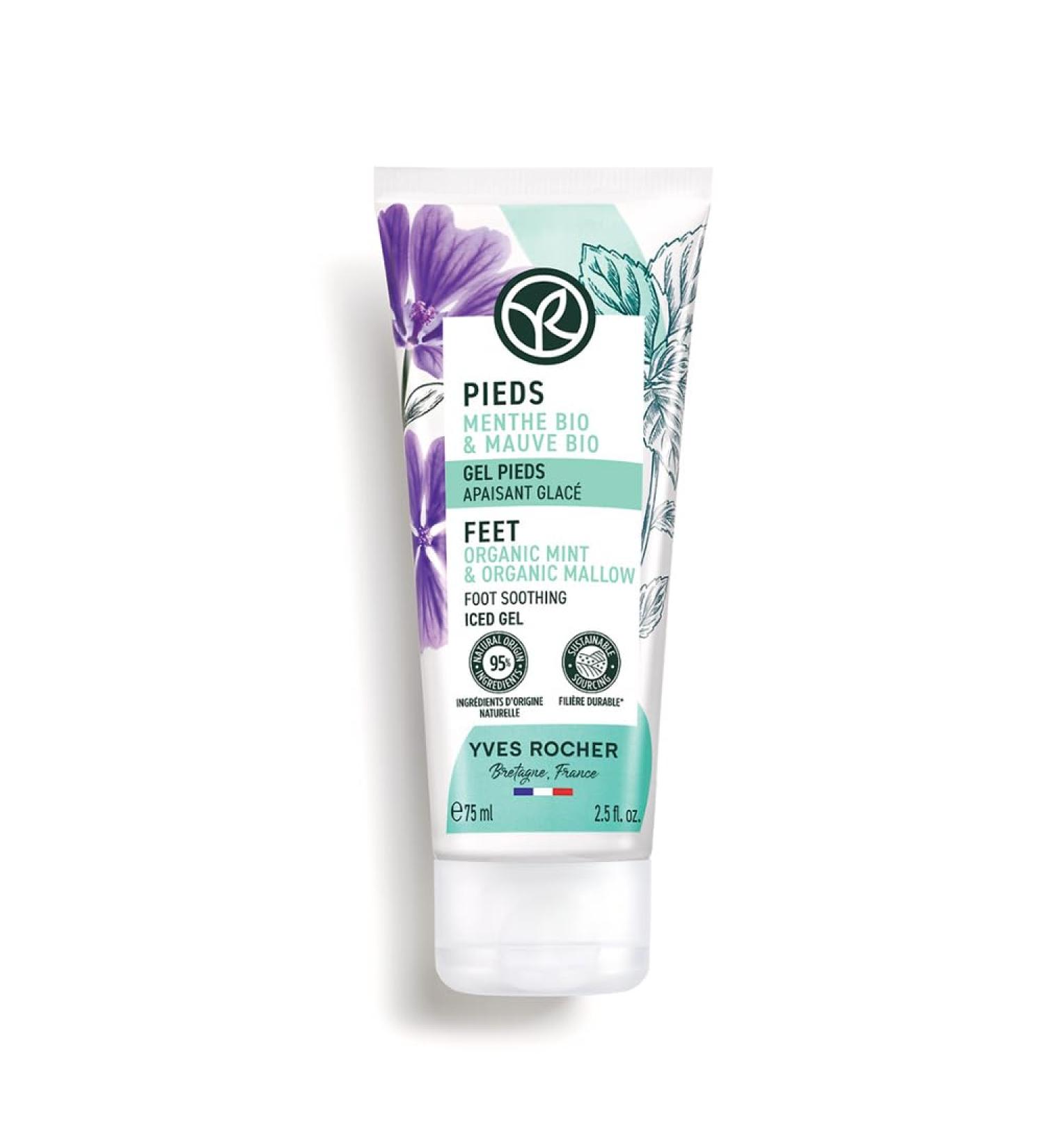 Yves Rocher Cooling Gel for Leg Fatigue | Organic Mint | 75 ml | International Shipping Available - Buy Online on GoSupps.com
