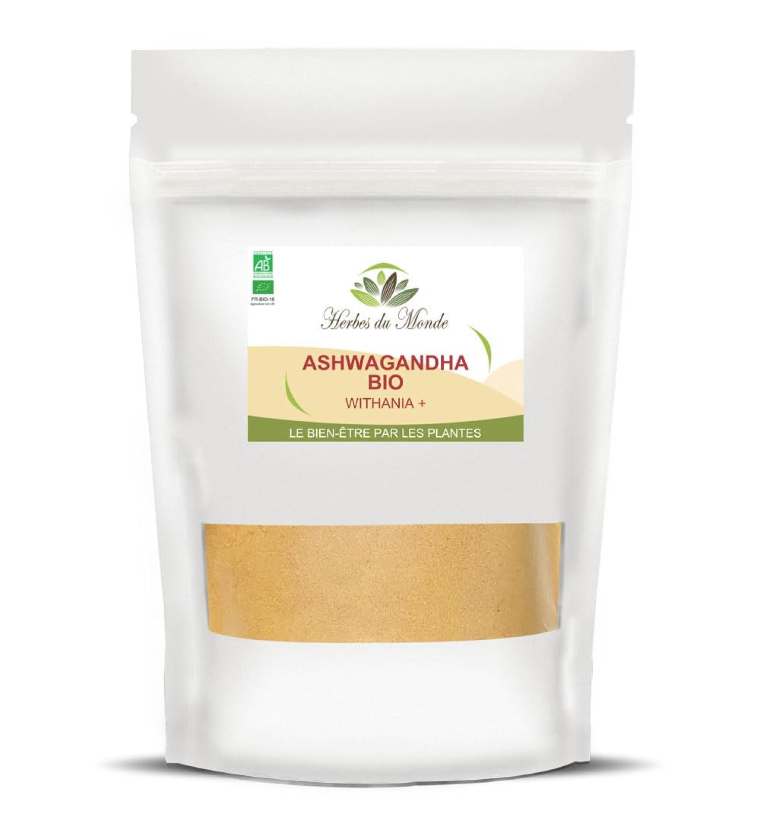 Herbs of the World - Ashwagandha Withania+ ORGANIC 250g - Vitality Improves Sleep & Relaxation Adaptogen Reduces Stress Energy Immune Boost AB Certified - 1 sachet