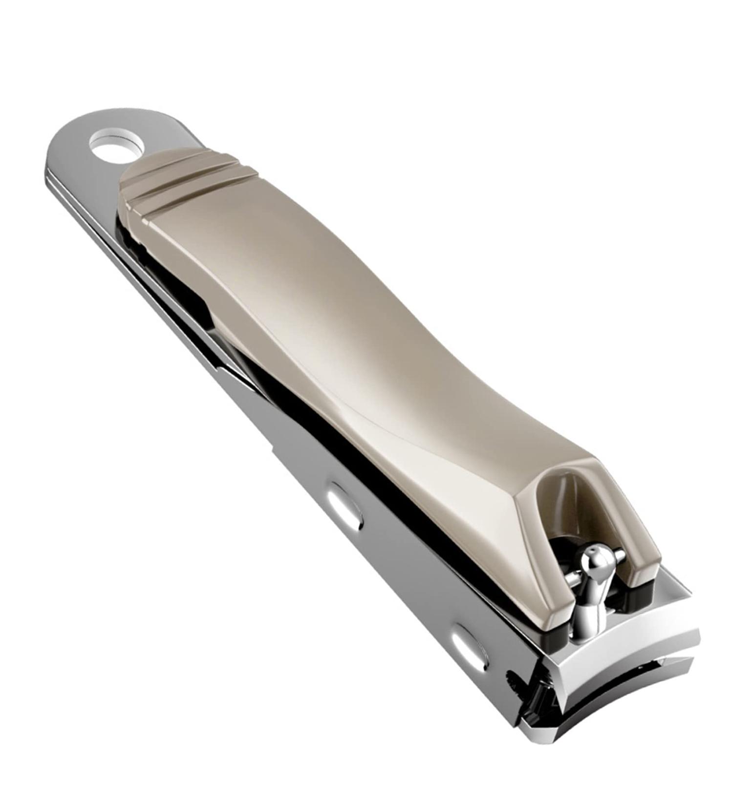 Jeopoom Gold Stainless Steel Nail Clipper - High-Quality Curved Nail Cutter for Safe Grooming of Fingernails & Toenails - Buy Online on GoSupps.com