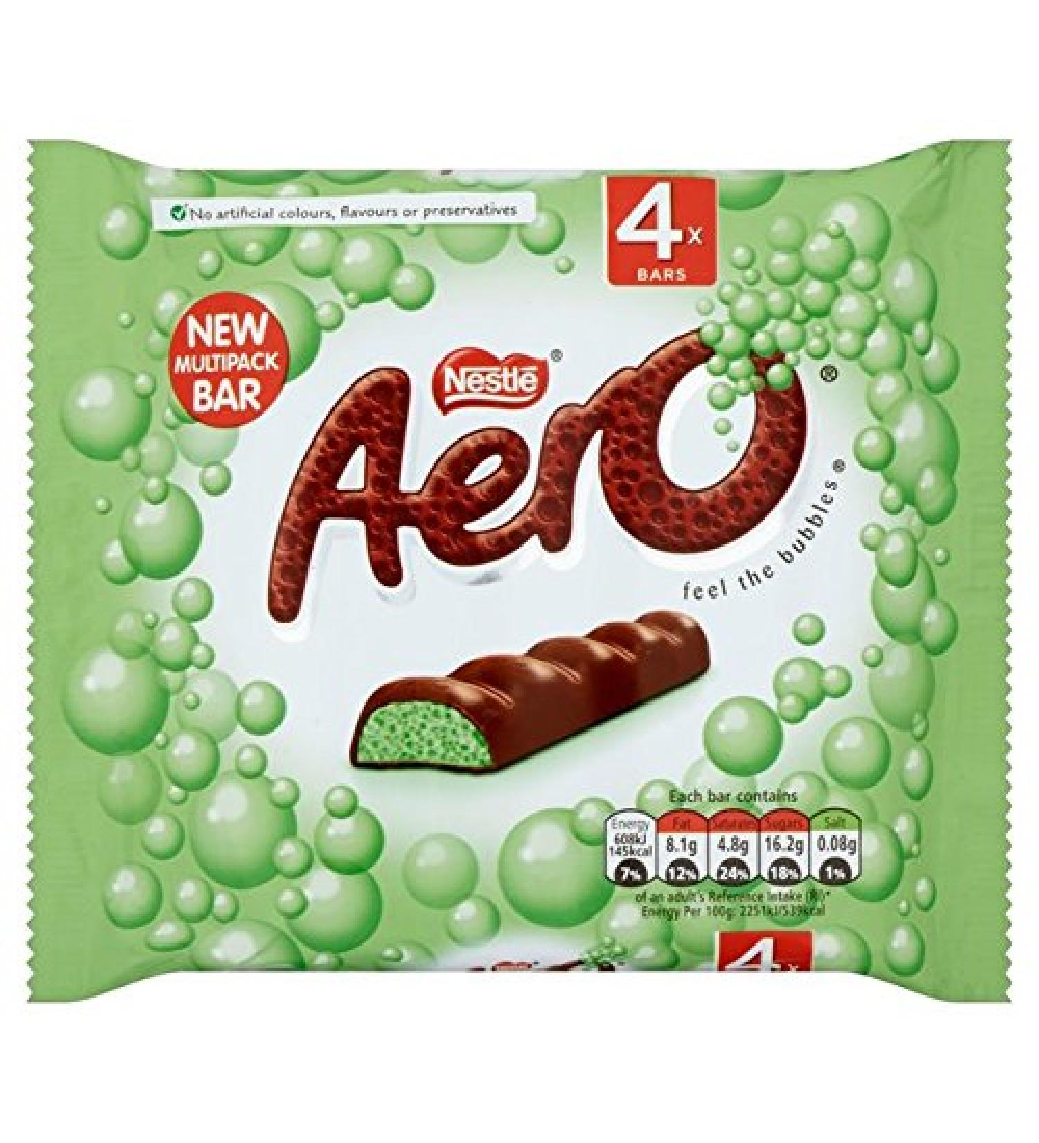 Aero Peppermint Bubbly Bar Multipack 4 x 27g