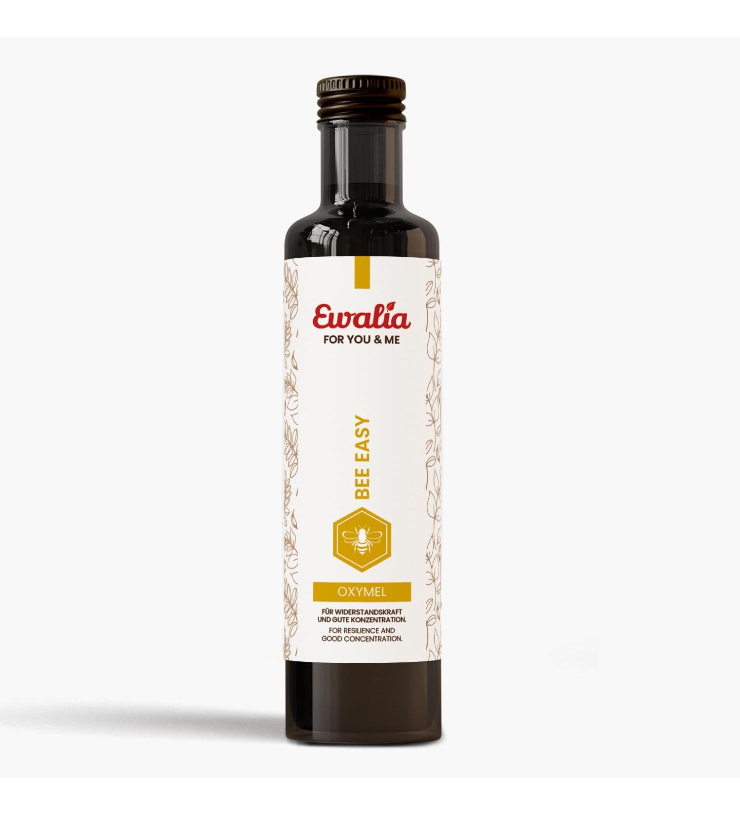 NEW! Ewalia for You & Me Oxymel - Bee easy! Natural strengthening for mind and body in times of challenge! 100% natural, without unnecessary additives, made in Austria - 500 ml