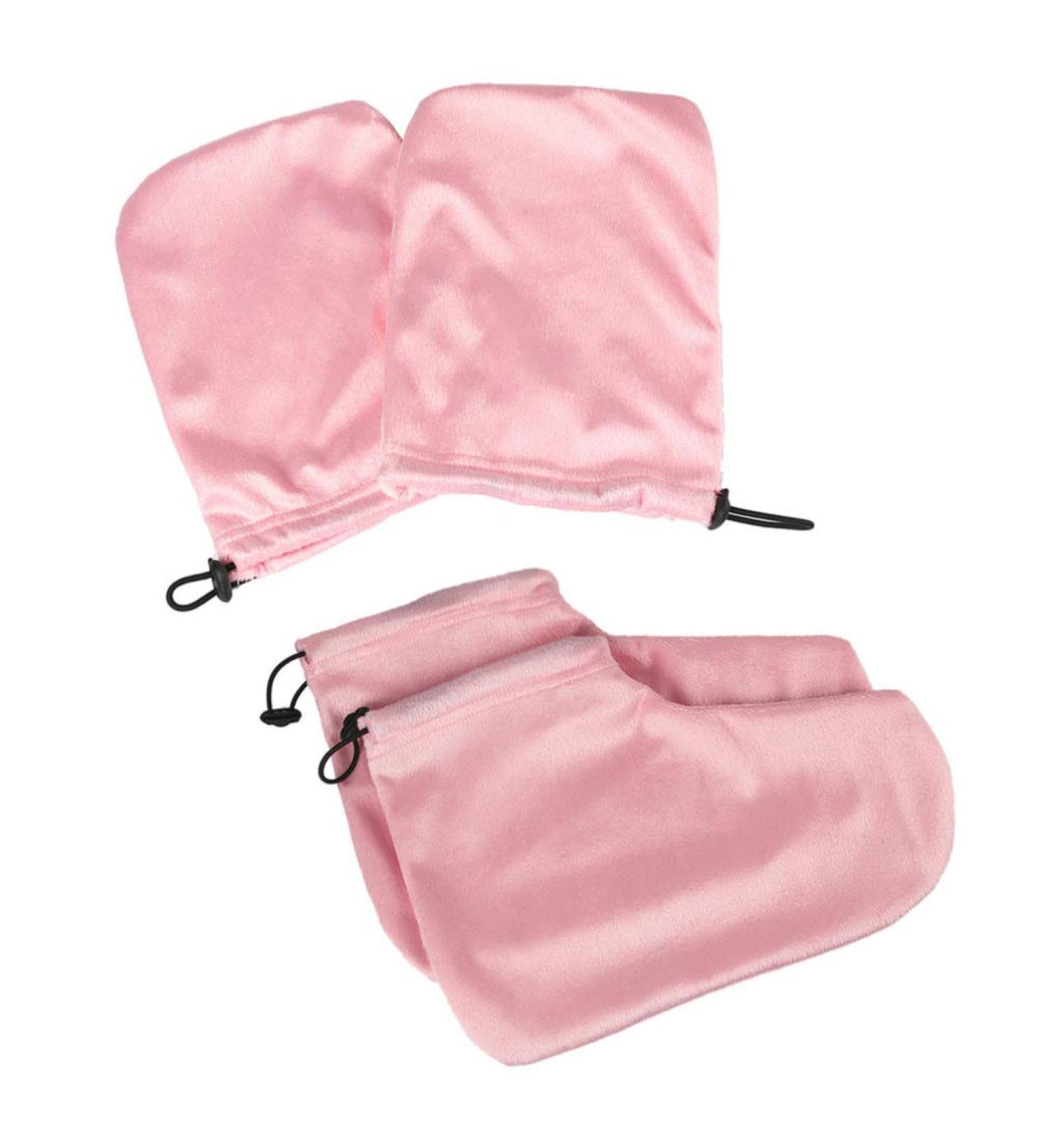Buy Lurrose Pink Paraffin Wax Gloves & Shoes - Spa Hand & Foot Covers for Wax Treatments | International Shipping Available - Buy Online on GoSupps.com