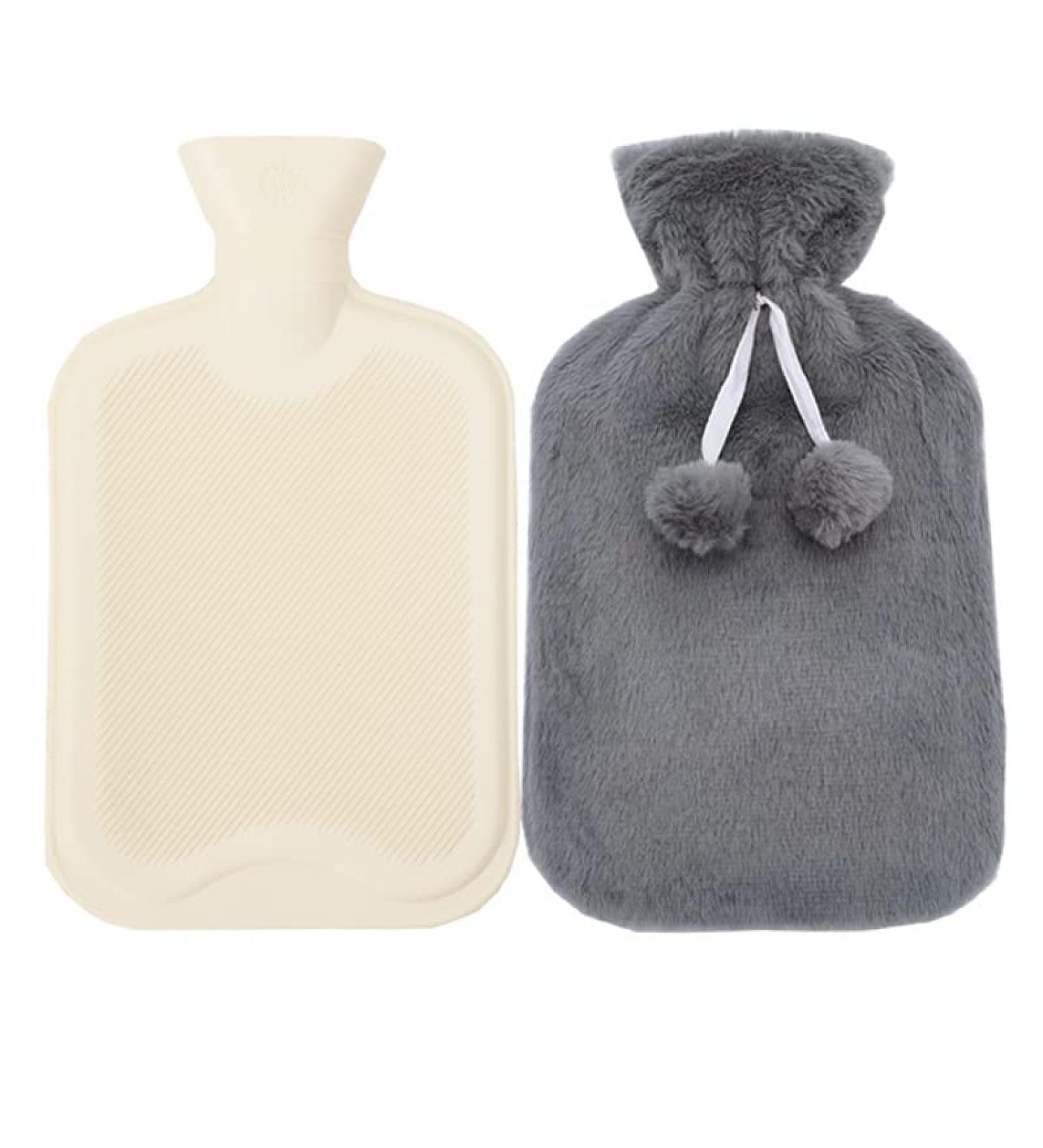 MYAMIA 1L Hot Water Bottles with Cover - Rubber Pain Relief Hot Water Bags for Comfort & Warmth | International Shipping - Buy Online on GoSupps.com