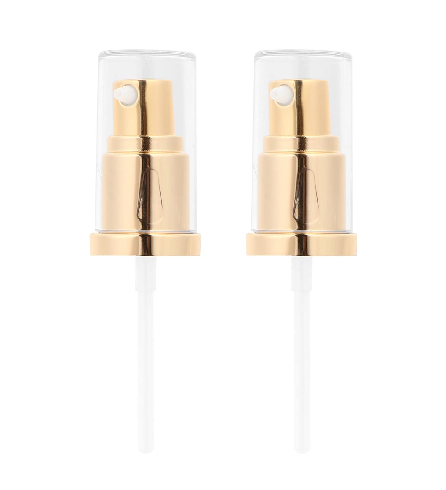 Solustre Replacement Makeup Pump Set - 2PC Plastic Perfume & Foundation Pumps for Travel & Home | Ideal for Lotions Beauty Oils & Liquid Cosmetics - Buy Online on GoSupps.com