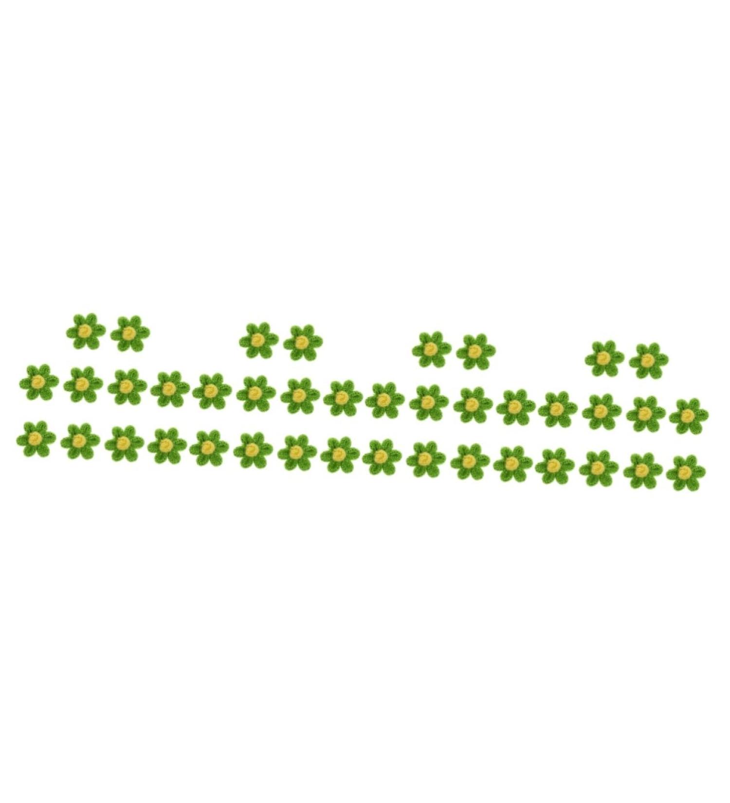 Operitacx 40 Pcs Diy Accessories Hair Pin Flower Embroidery Patches Flower Patches Headband Braided Flowers - Buy Online on GoSupps.com