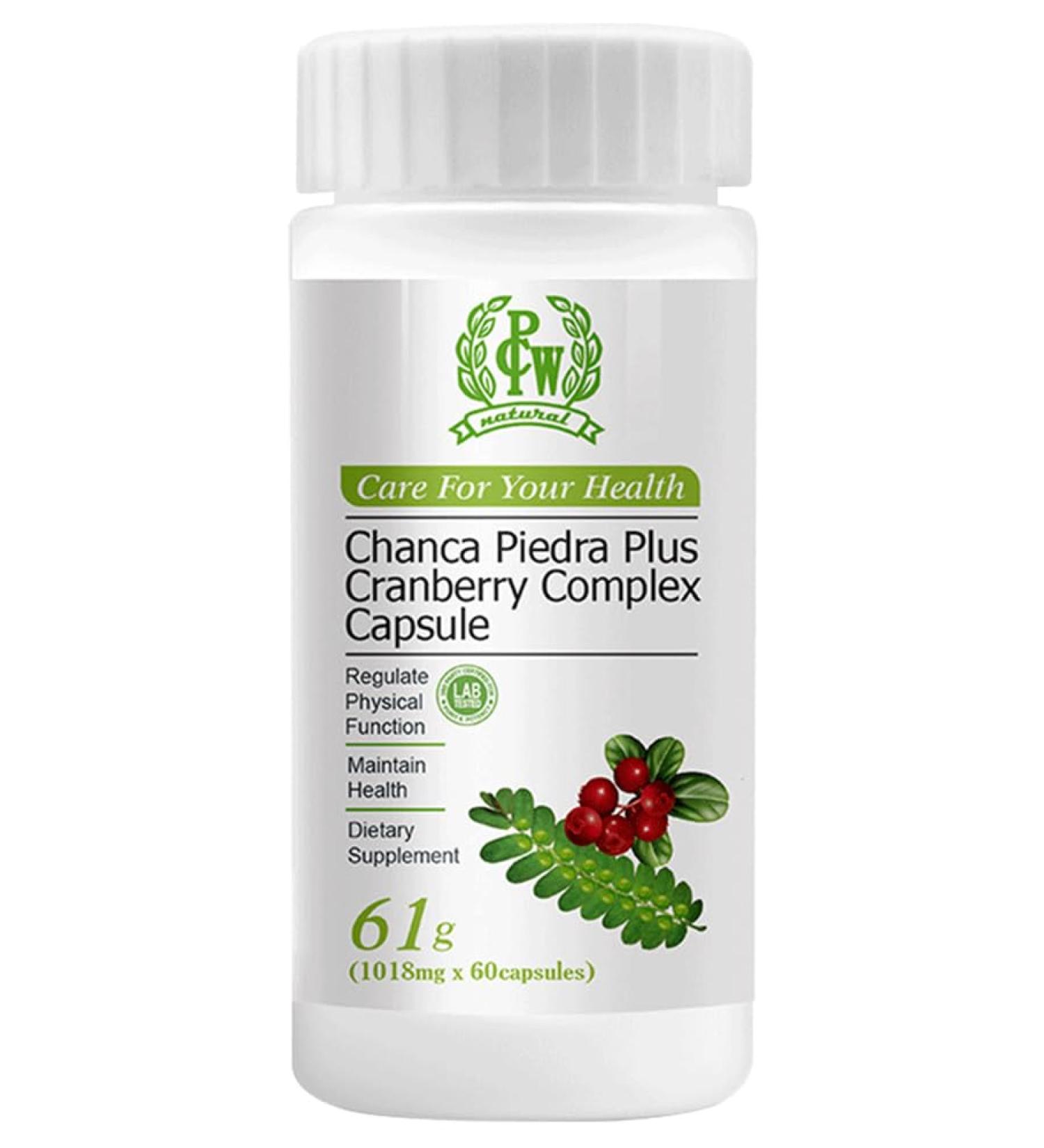 PCW Chanca Piedra 200mg 60 Caps (Phyllanthus niruri Cranberry Stone Breaker)