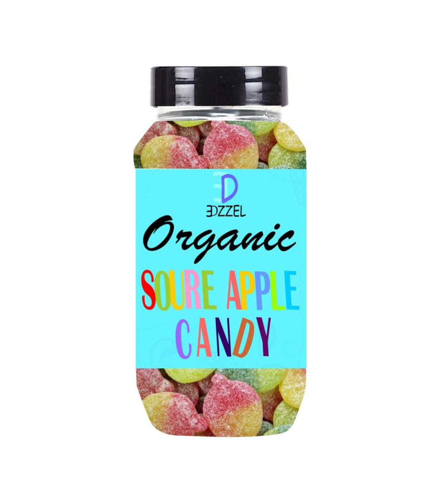  EDZZEL EDZZEL Premium Quality Organic Traditional Sour Apple Candy (200g) - 1 Box - Buy Online on GoSupps.com