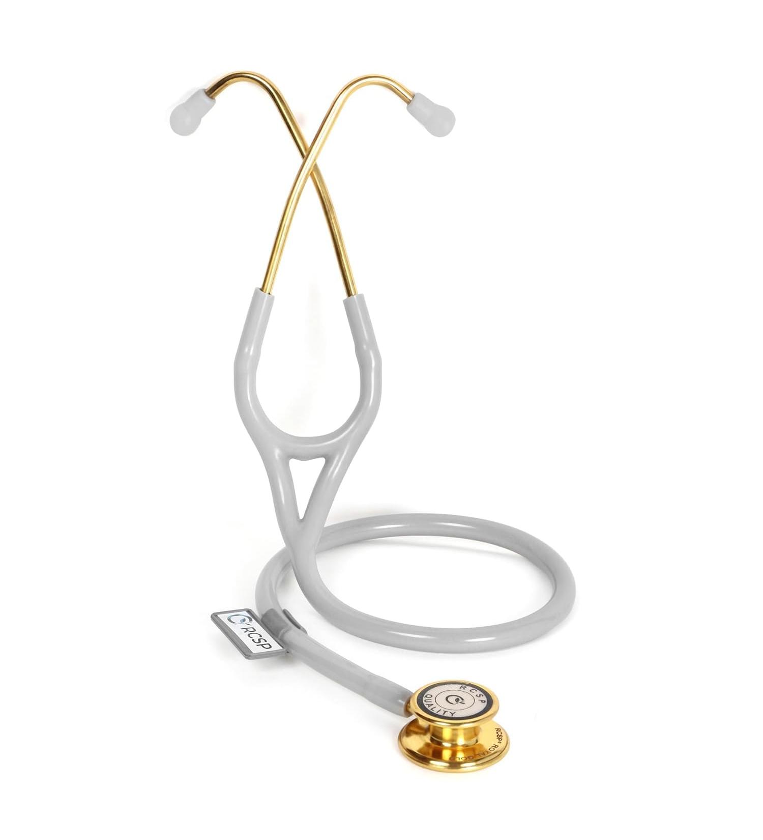 Royal Gold Stethoscope - Golden Chest Piece Latex-Free Tube Soft Sealing Ear Knobs for Nurses & Doctors - Buy Online on GoSupps.com