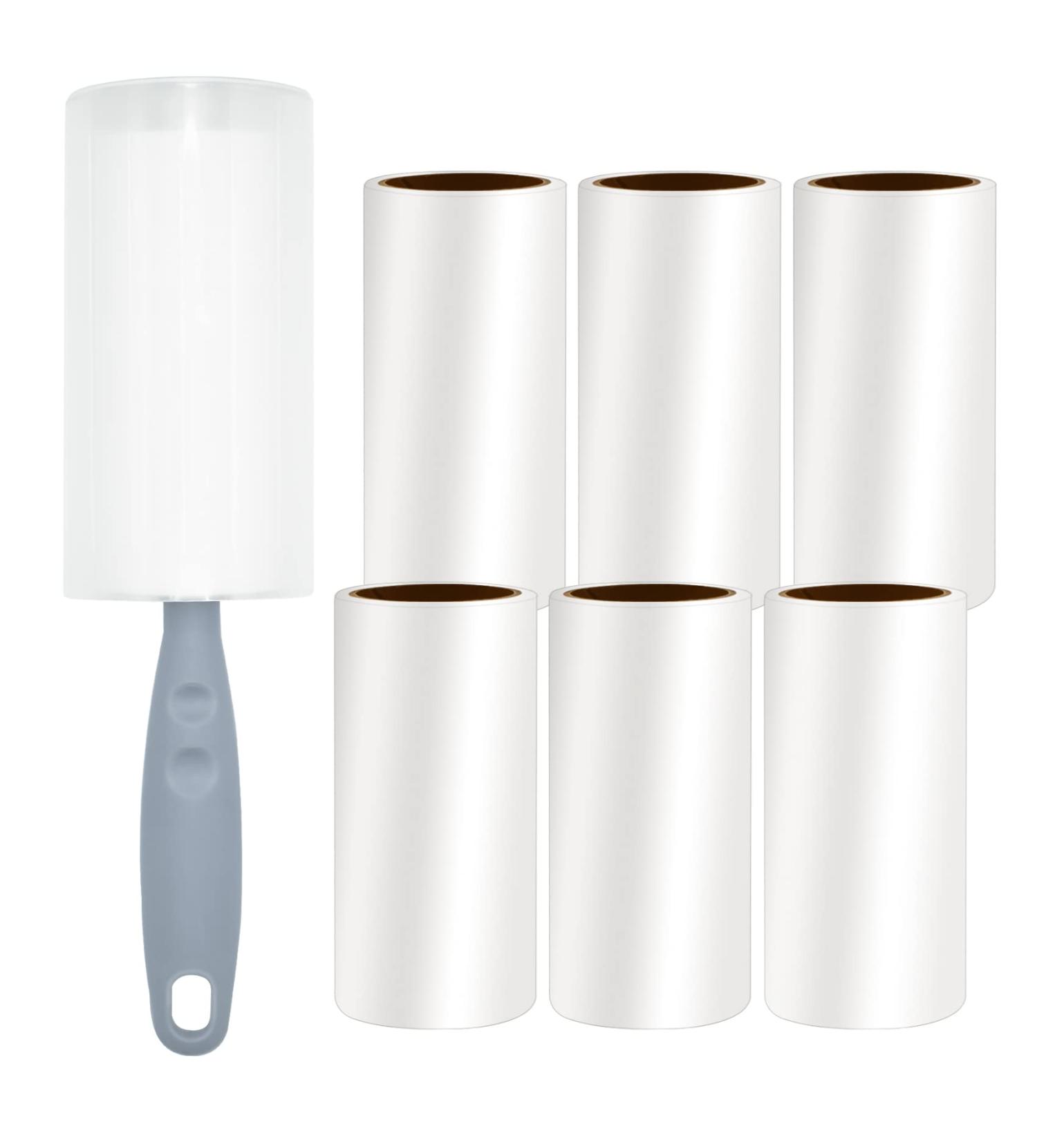 Extra Sticky Foot Roll Lint Roller - 6 Rolls (60 Sheets Each) with Dust Cover | Ideal Pet Hair Remover for Clothing Sofa & Bed - Buy Online on GoSupps.com