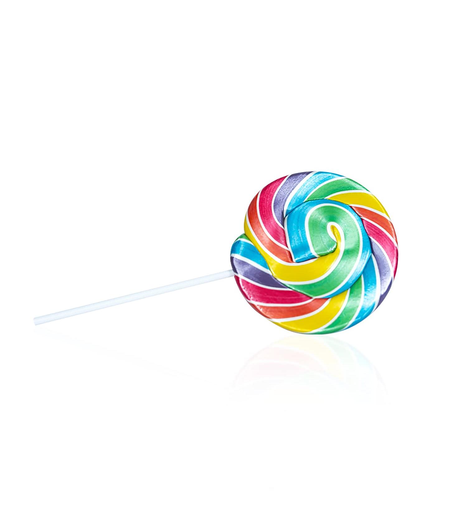 Large Lollipops - Swirly Lollies - Rainbow Lollipops - Lolly - Cake Toppers 100g 1 Lollipop (Rainbow - Mixed Fruit) - Buy Online on GoSupps.com