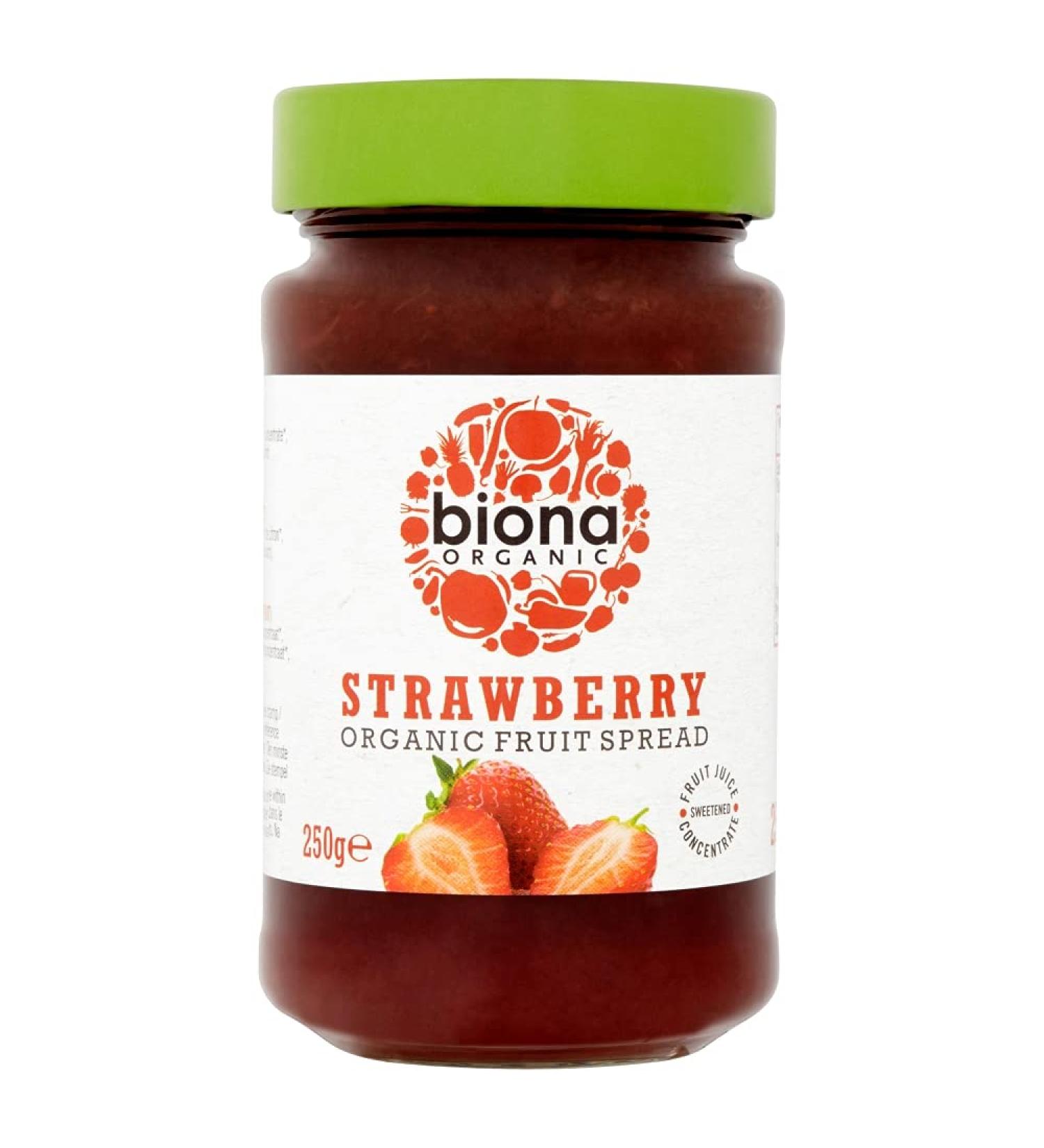 Biona Organic Strawberry Organic Fruit Spread 250g - Buy Online on GoSupps.com