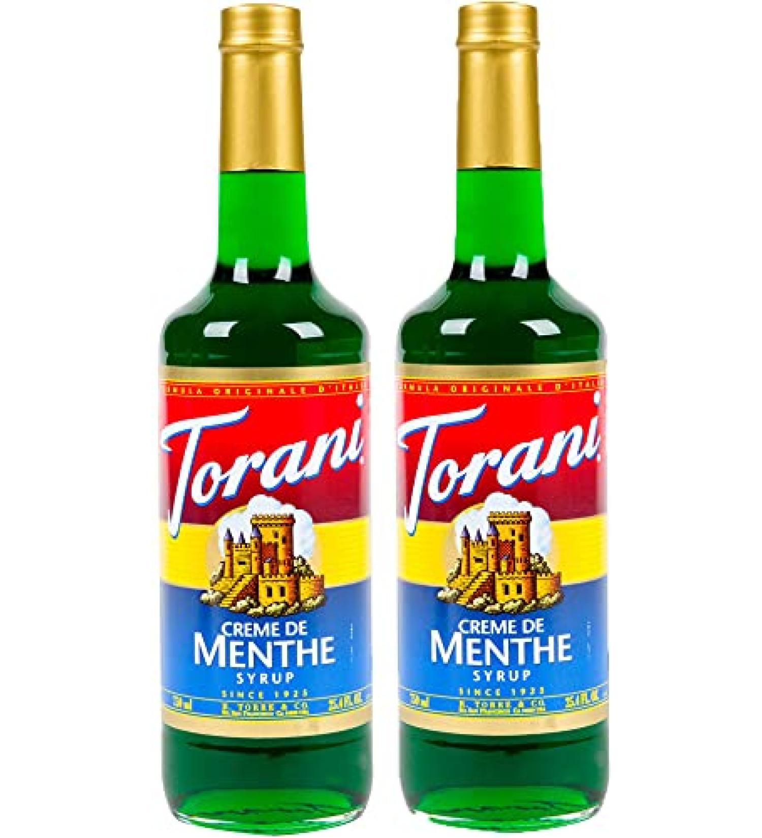 Torani Cr me de Menthe Flavour Syrup 750ml bottle 2 Pack green - Buy Online on GoSupps.com