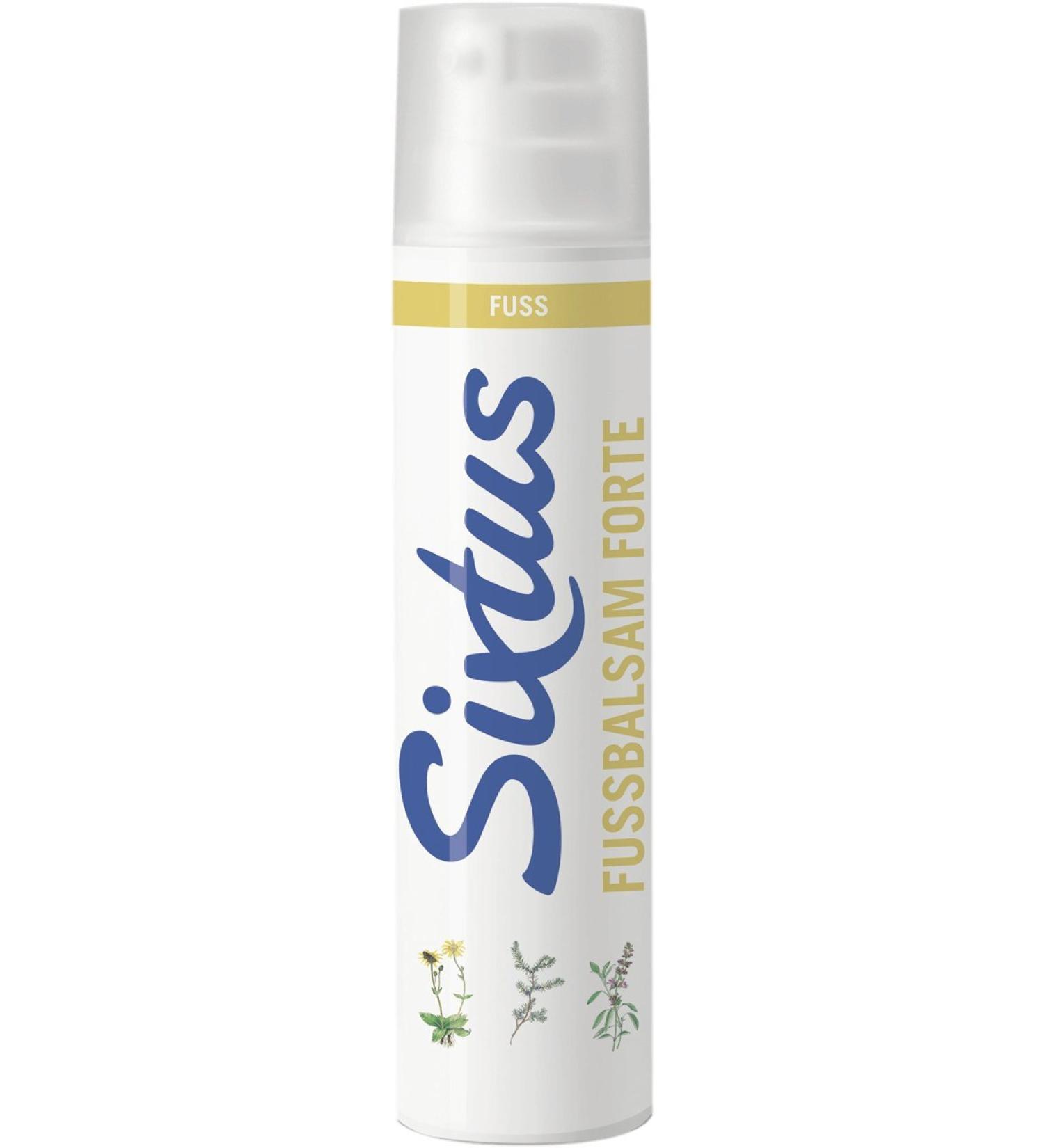Sixtus 100ml balm with natural plant extracts for feet with dry and irritated skin