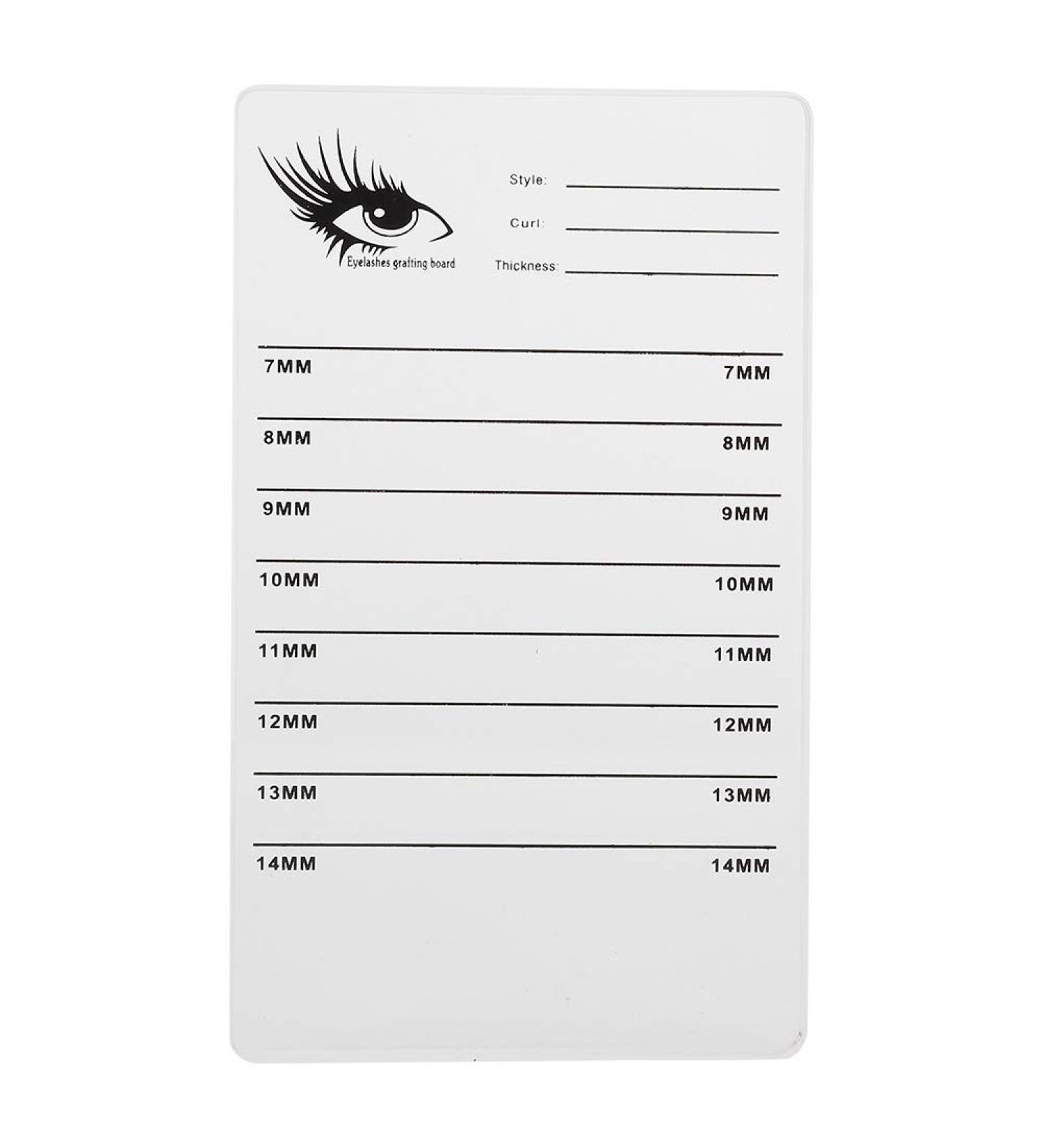 Raguso makeup board 10 6 1 false eyelashes grafting storage board fake eyelashes measuring eyelashes extension tool - Buy Online on GoSupps.com