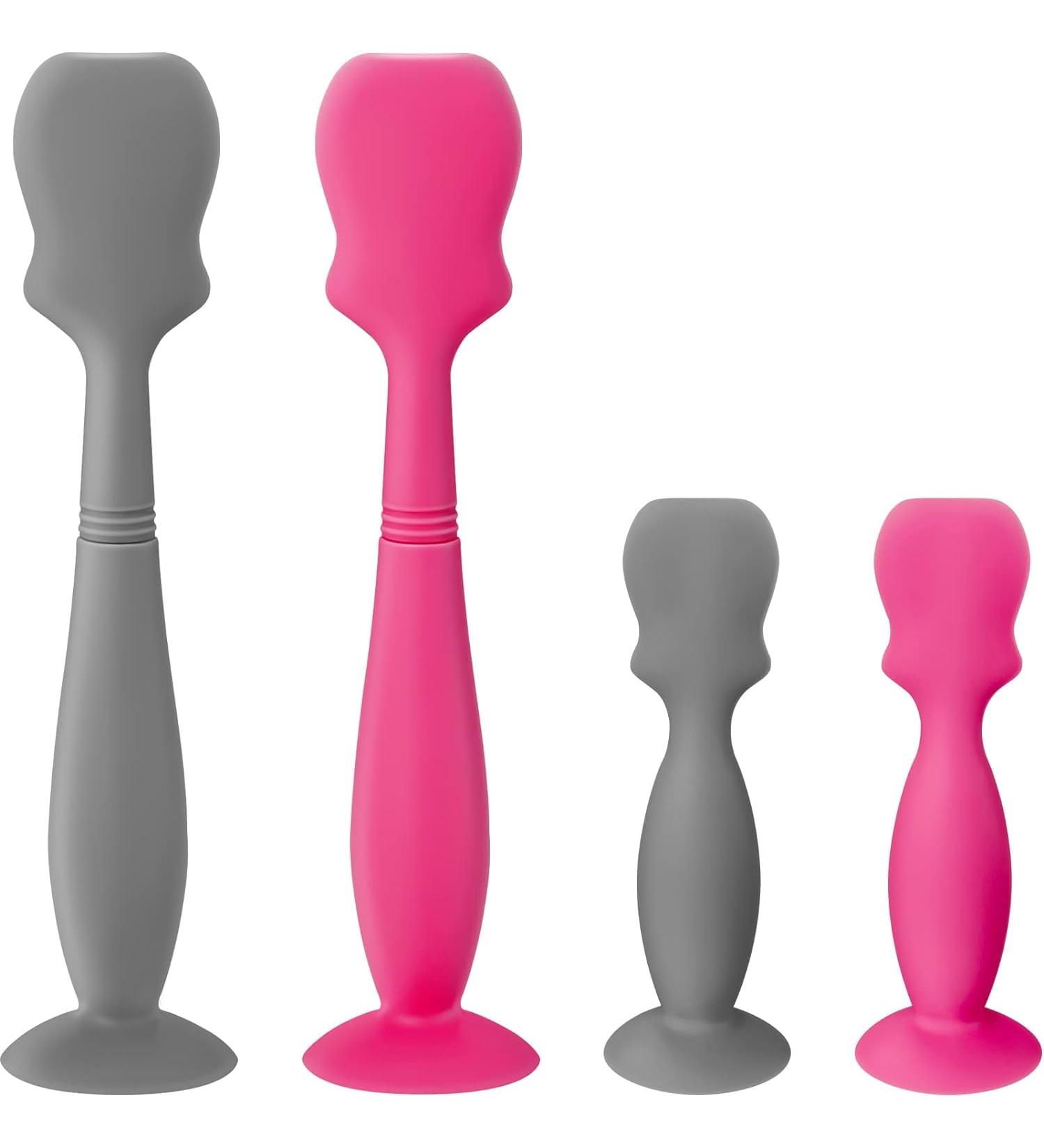 Baby Diaper Cream Spatulas Baby Diaper Rash Cream Applicator With Suction Cup And Humanized Handle Silicone Brush Multi-Purpose Tool BPA-Free Butt Paste Spatula For Newborn Baby Pink - Buy Online on GoSupps.com