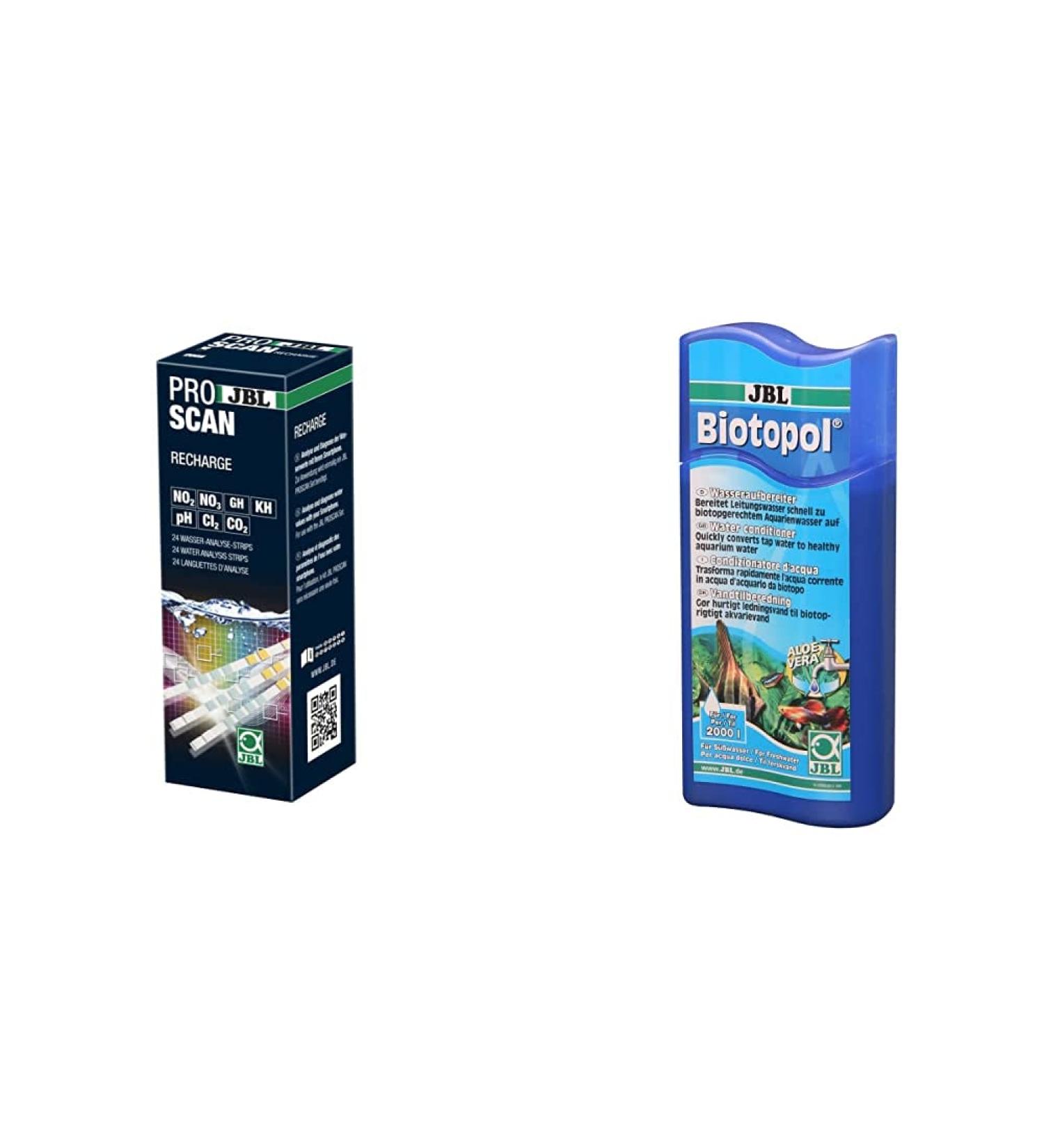 JBL PROSCAN Collarga Refill Analysis Strip & Biotopol Water Test Bundle for Freshwater Aquariums | 500ml | Accurate Smartphone Evaluation - Buy Online on GoSupps.com