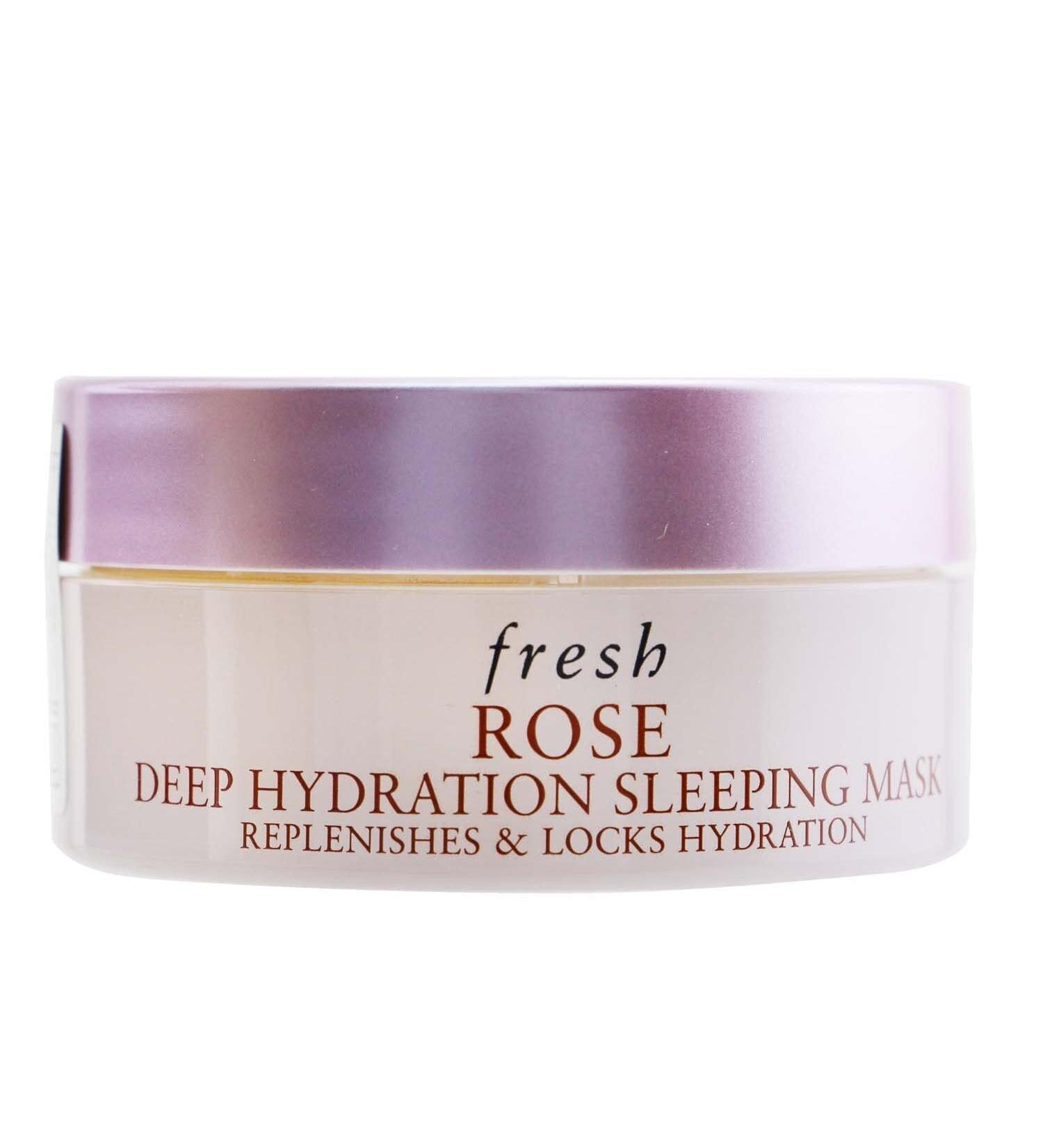 Fresh Rose Deep Hydration Sleeping Mask x2 - 15ml/0.5oz - Replenishes and Locks in Hydration - Buy Online on GoSupps.com