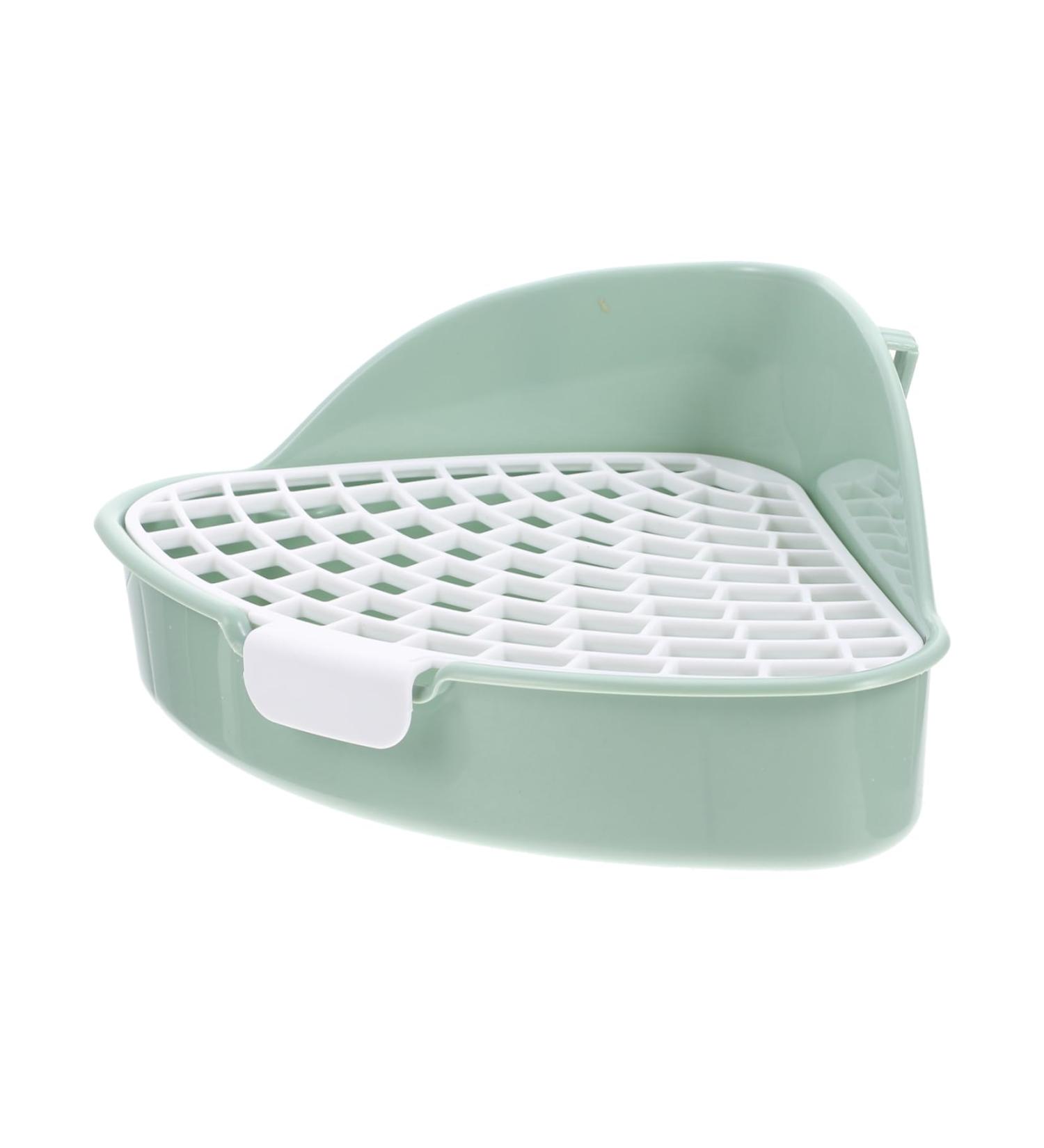 CIYODO Box Rabbit Toilet Plastic Pet Toilet Guinea Pig Toilet Bunny Cage Supply Small Pet Corner Toilet Rabbit Training Potty Hamster Potty Trainer Rabbit Potty Cage Bunny Toilet 25X20X10CM Green - Buy Online on GoSupps.com