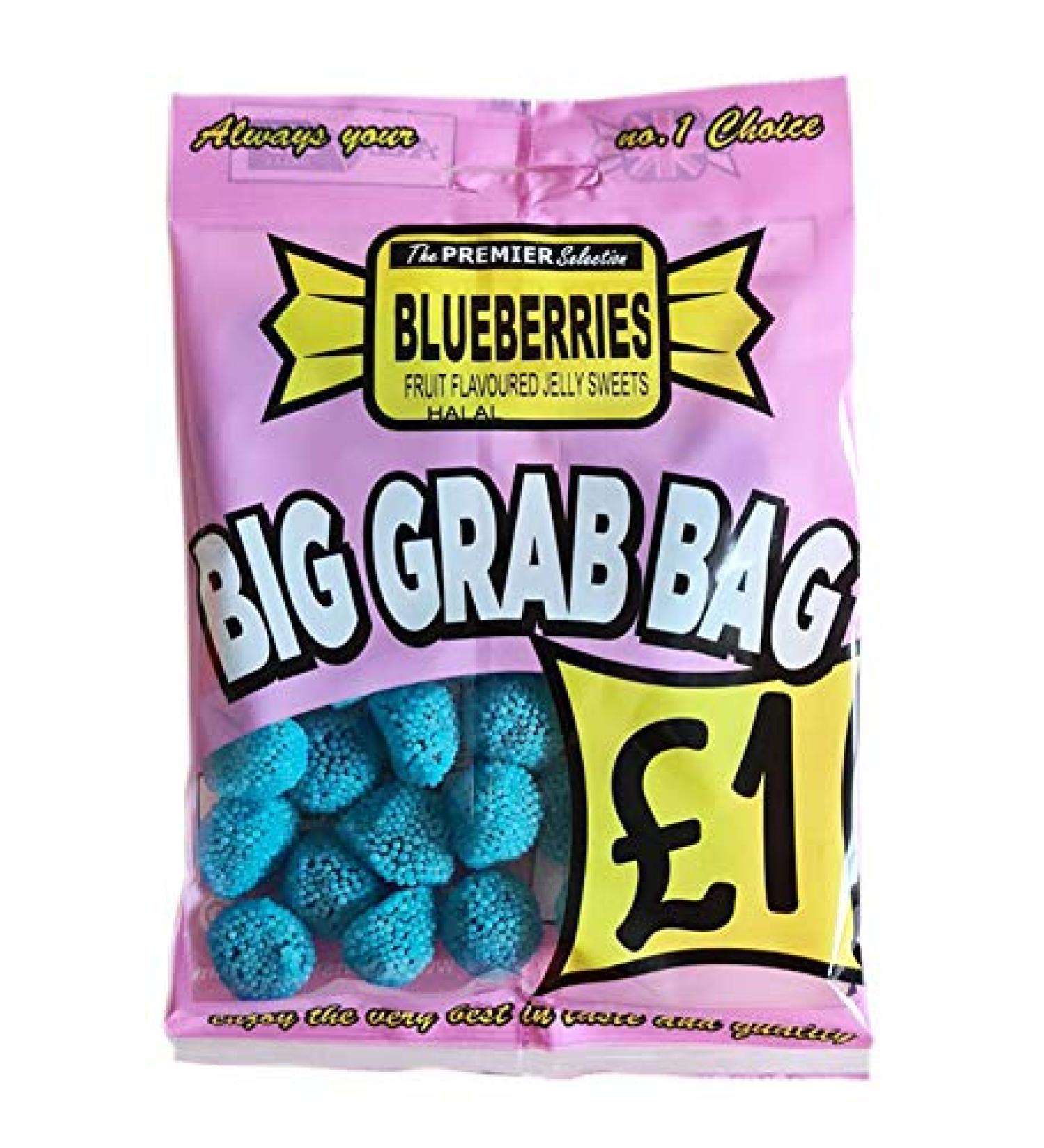 1200g Blueberries Sweets 10 x 120g Big Grab Bags HALAL